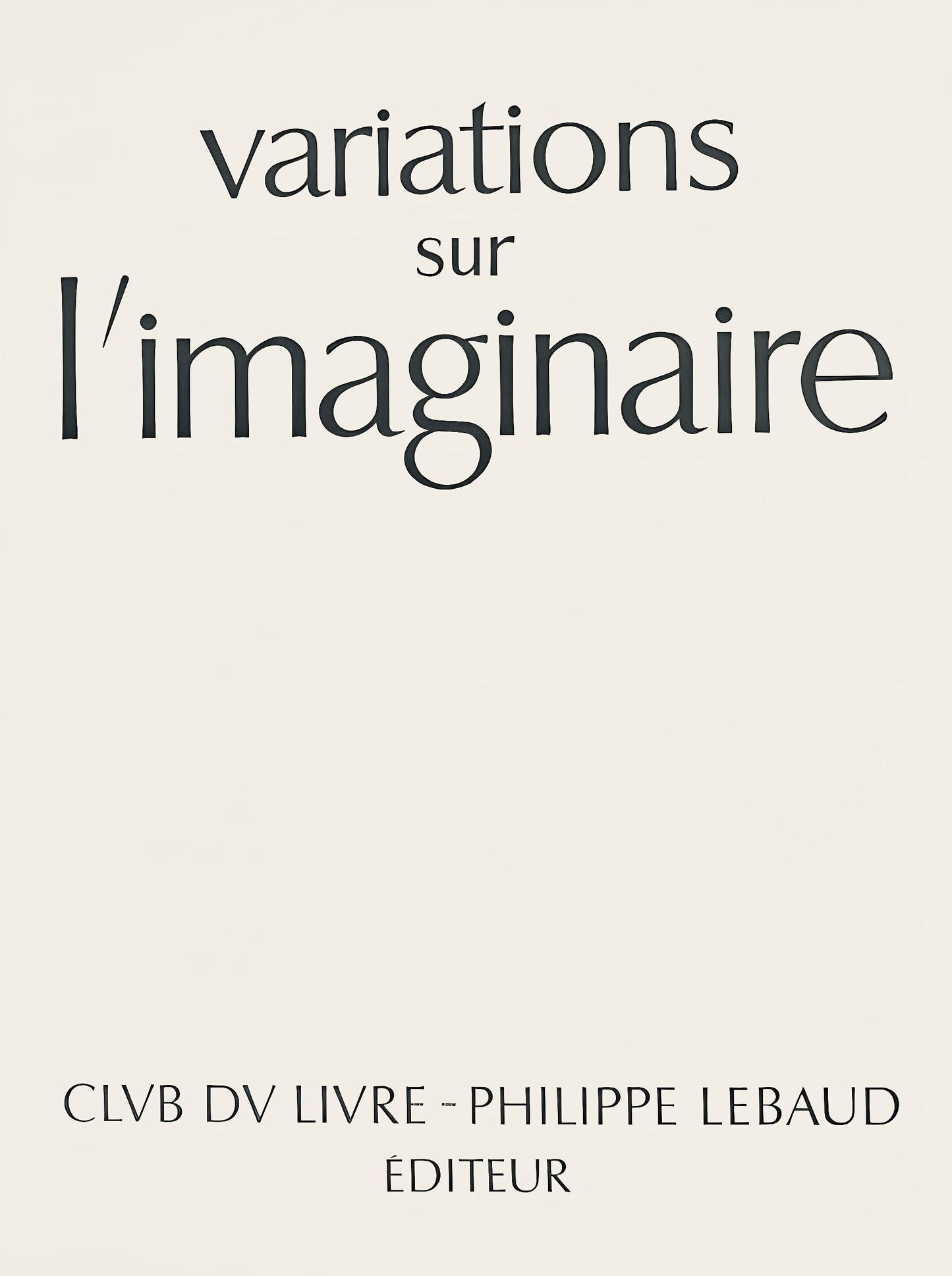 Lucien Coutaud, Composition, Variations Sur L'Imaginaire, Lithograph
