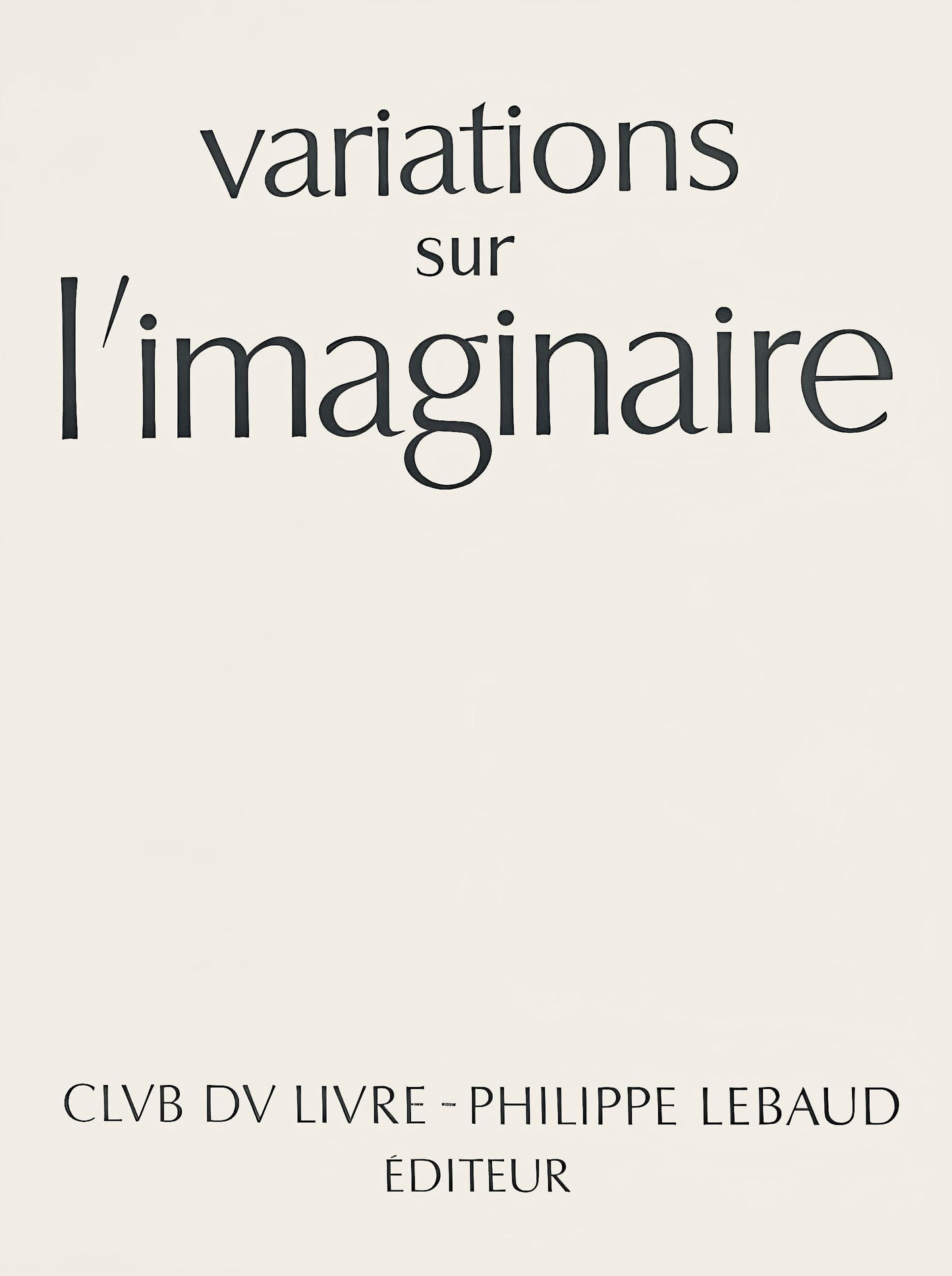 Enrico Baj, Composition, Variations Sur L'Imaginaire, Lithograph
