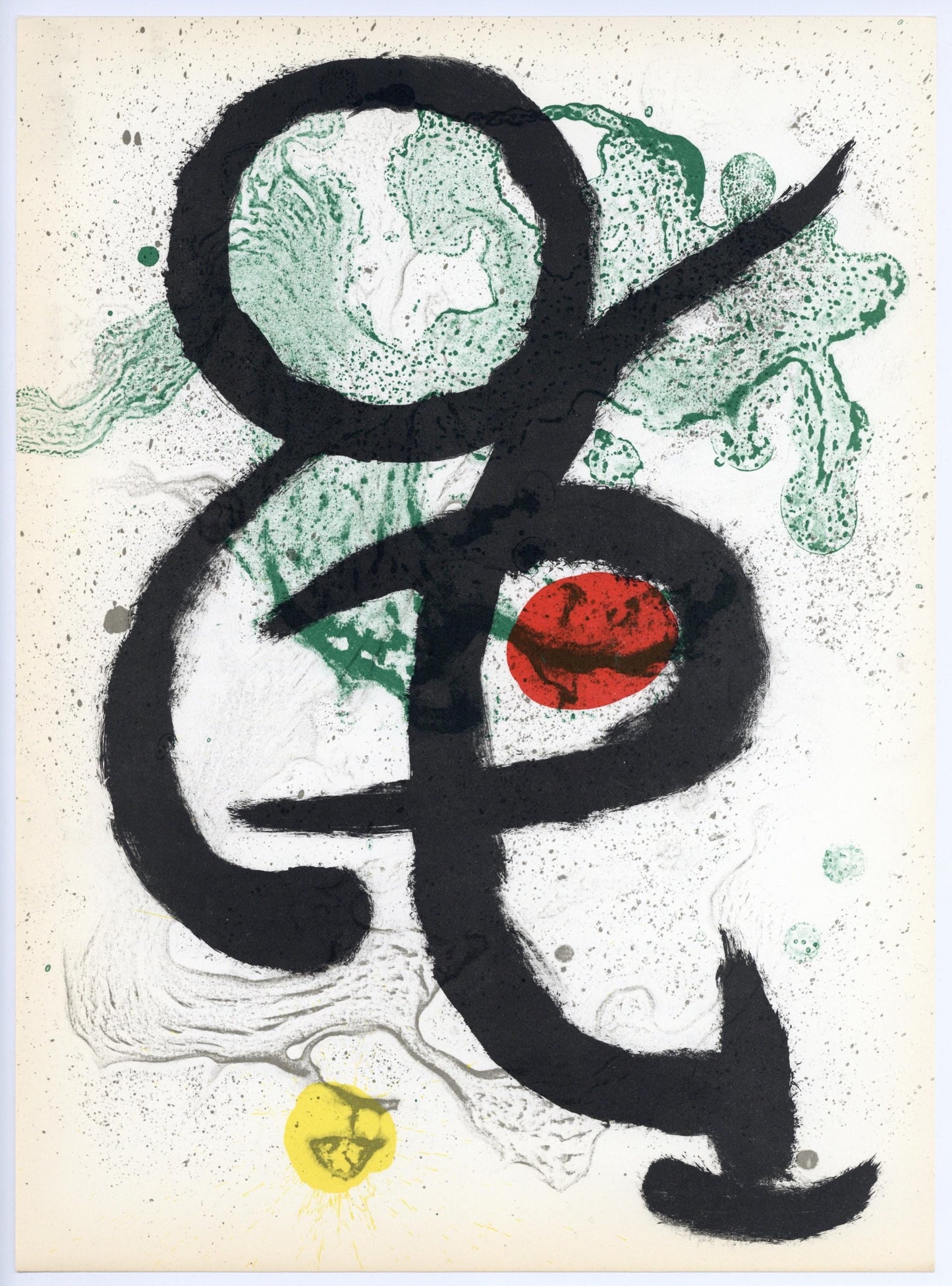 Joan Mir, Composition (Cramer 83; Mourlot 340-347), Derrire Le Miroir, Lithograph