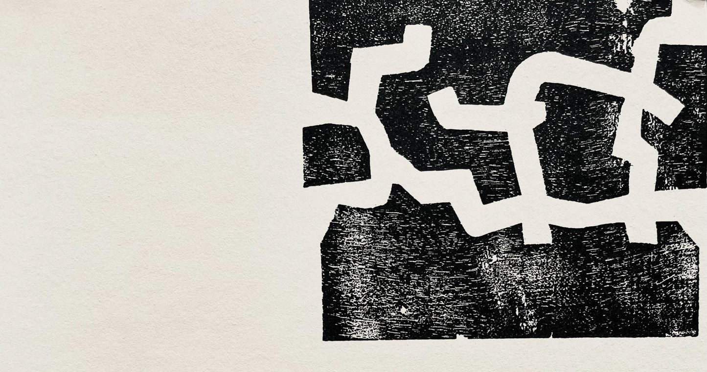 Eduardo Chillida, Composition, Derrire Le Miroir, Woodcut