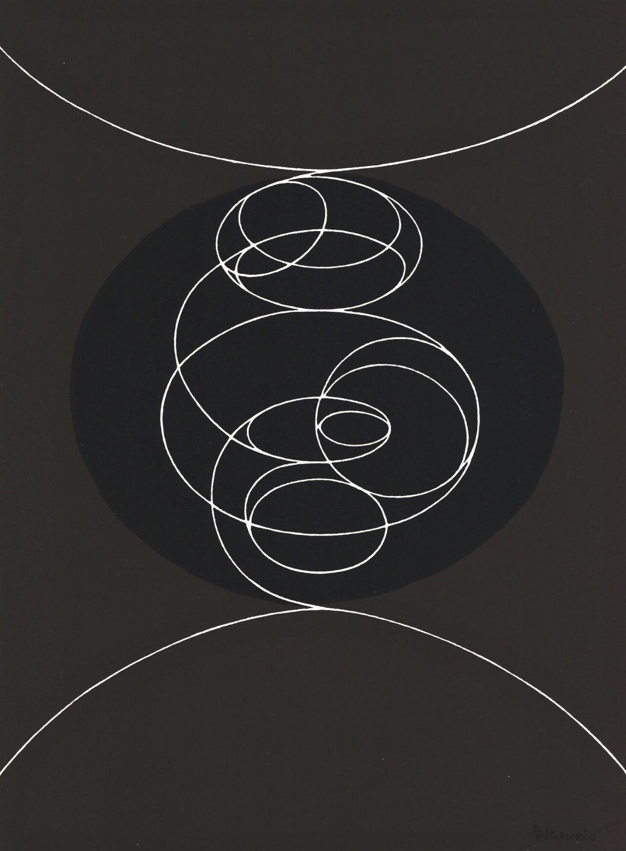 Pablo Palazuelo, Composition, Hommage Aim Et Marguerite Maeght, Derrire Le Miroir, Lithograph