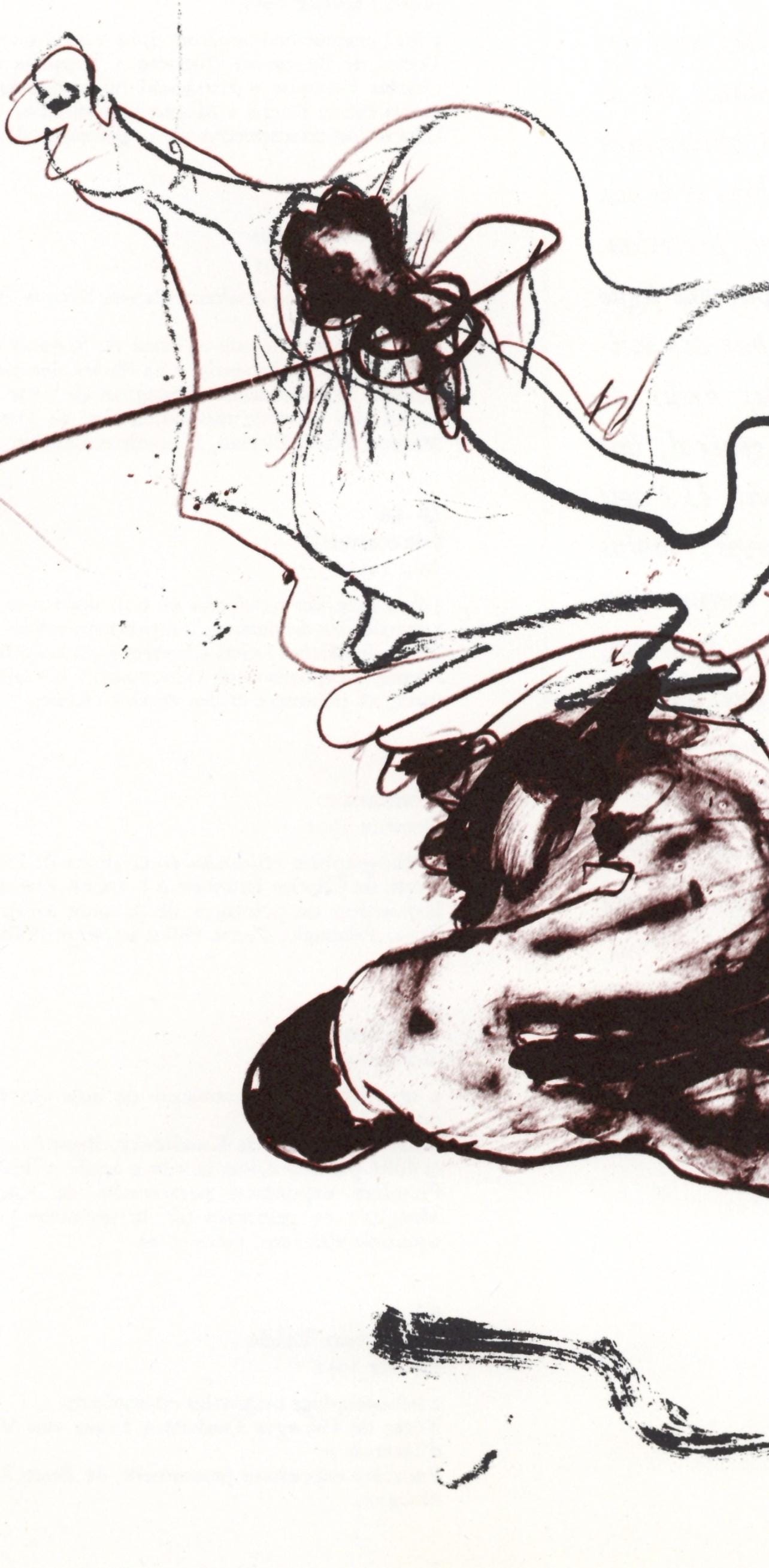 Paul Rebeyrolle, Composition, Hommage Aim Et Marguerite Maeght, Derrire Le Miroir, Lithograph