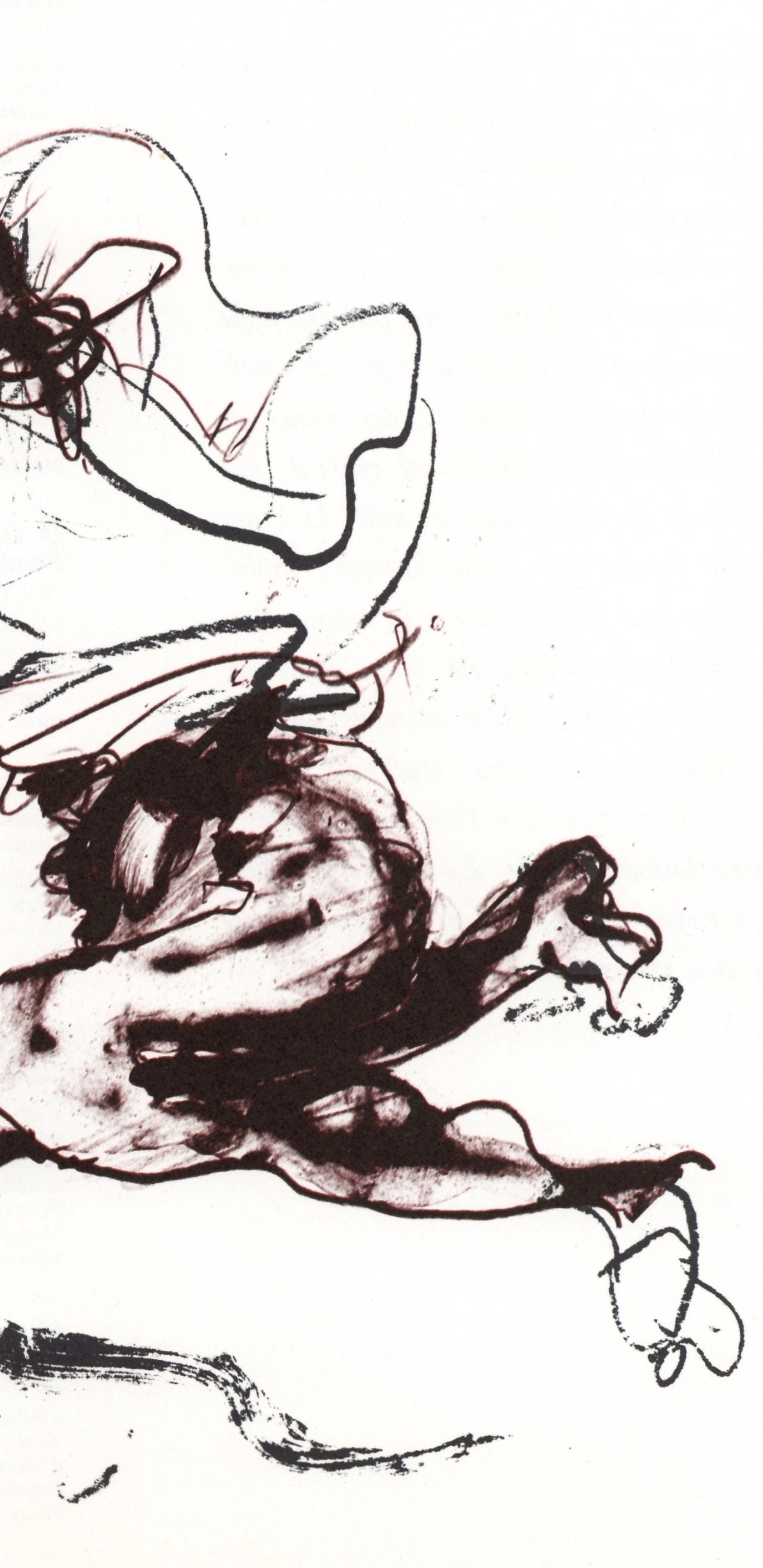 Paul Rebeyrolle, Composition, Hommage Aim Et Marguerite Maeght, Derrire Le Miroir, Lithograph