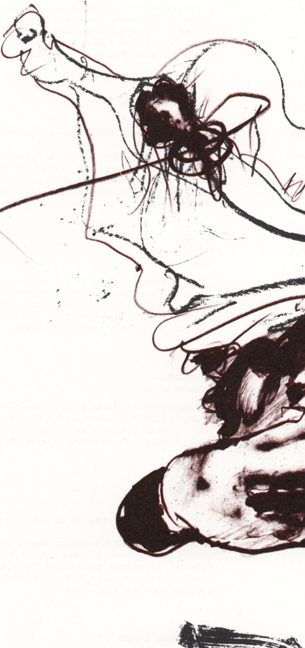Paul Rebeyrolle, Composition, Hommage Aim Et Marguerite Maeght, Derrire Le Miroir, Lithograph