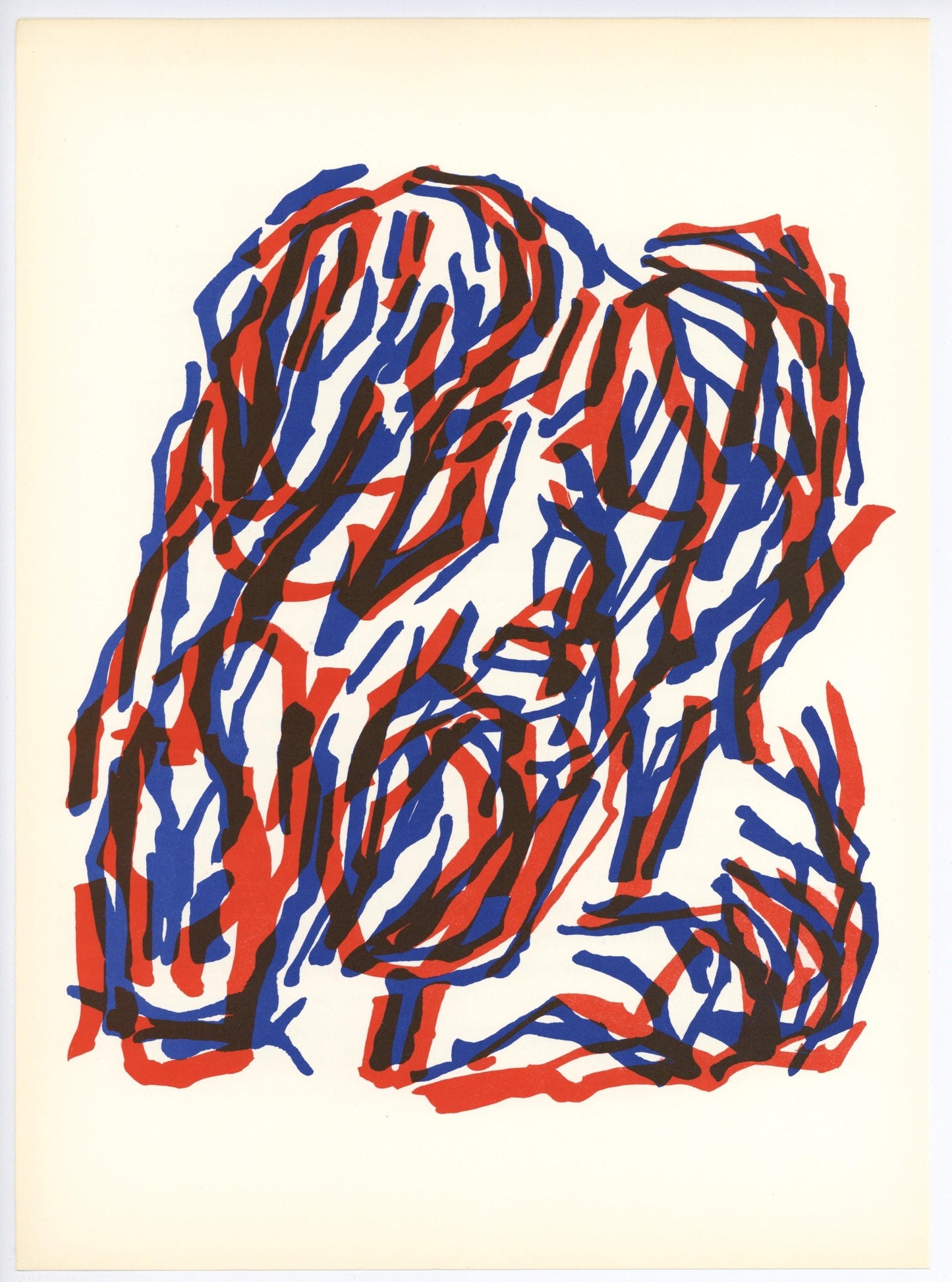 Raoul Ubac, Composition, Derrire Le Miroir, Lithograph