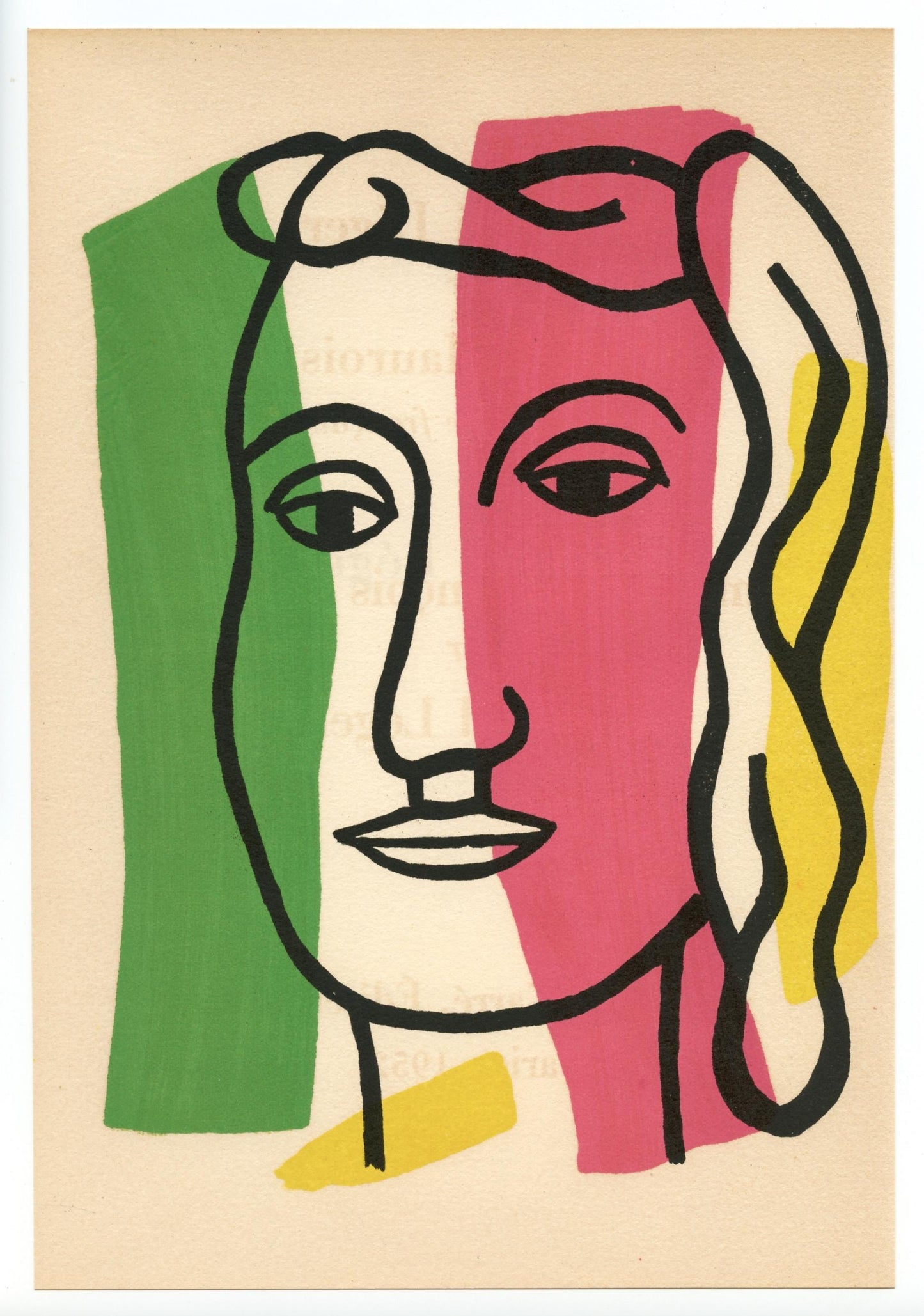 Fernand Lger, Composition, Mon Ami Lger, Lithograph