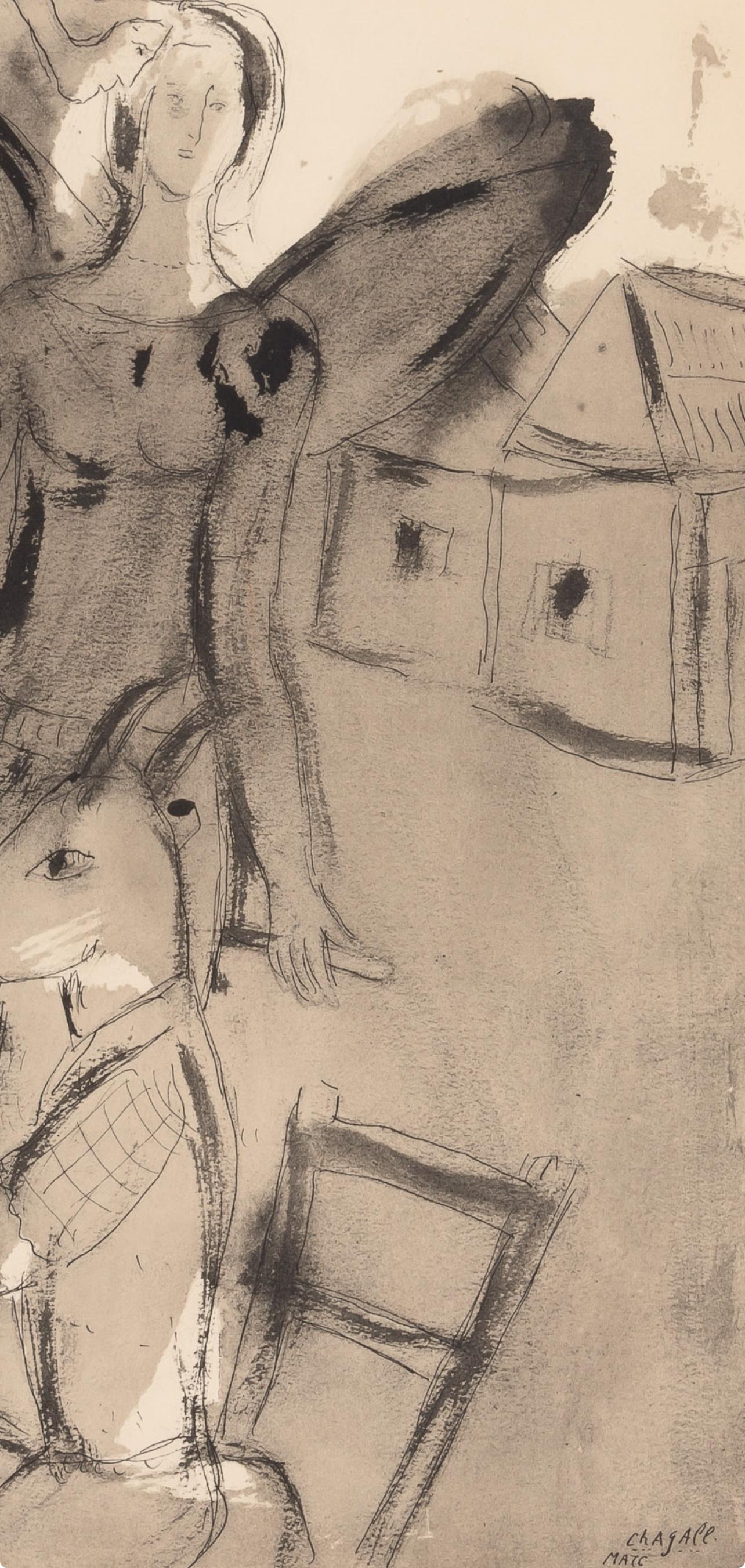 Marc Chagall, Composition, Couleur Amour, Lithograph