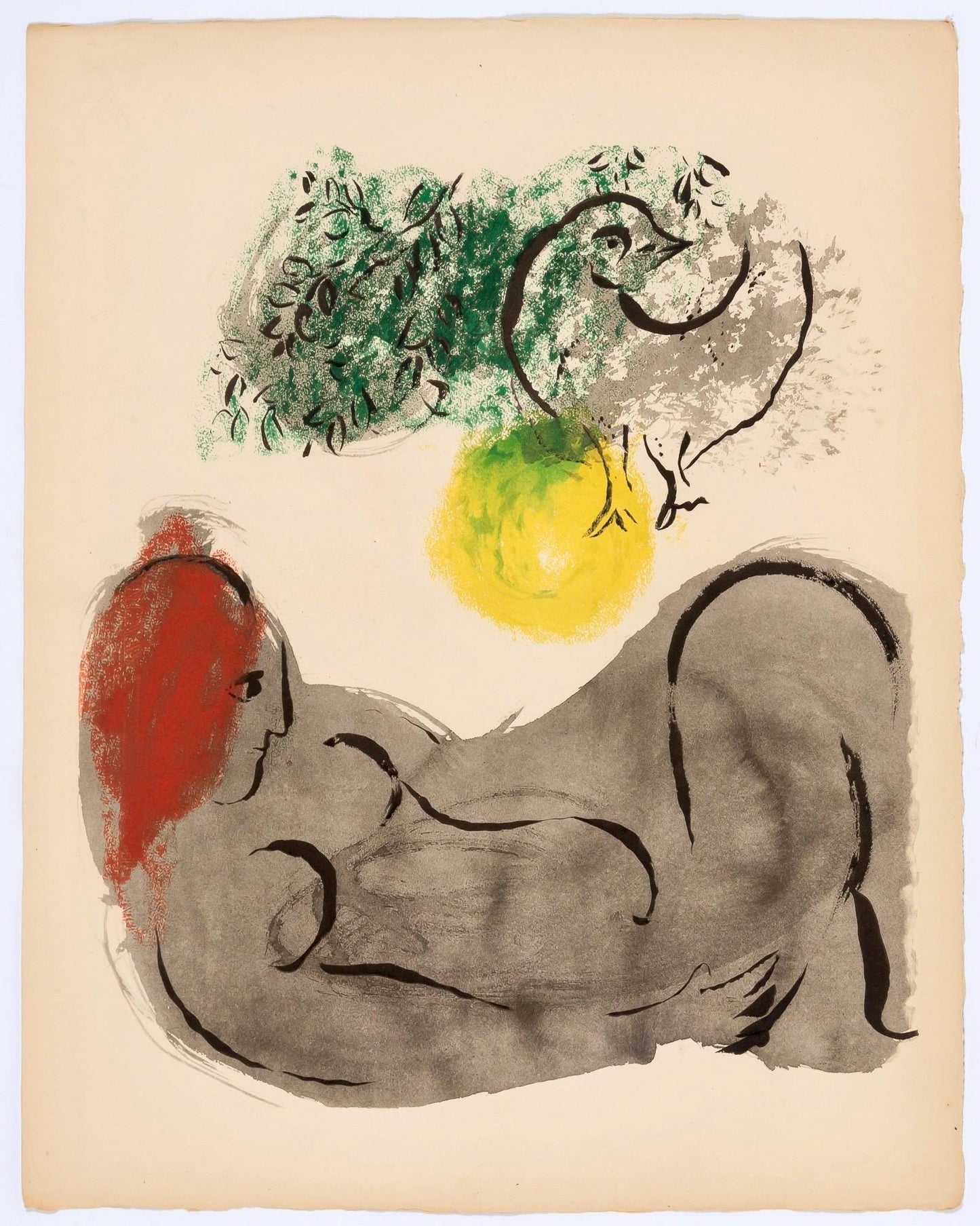 Marc Chagall, Composition, Couleur Amour, Lithograph