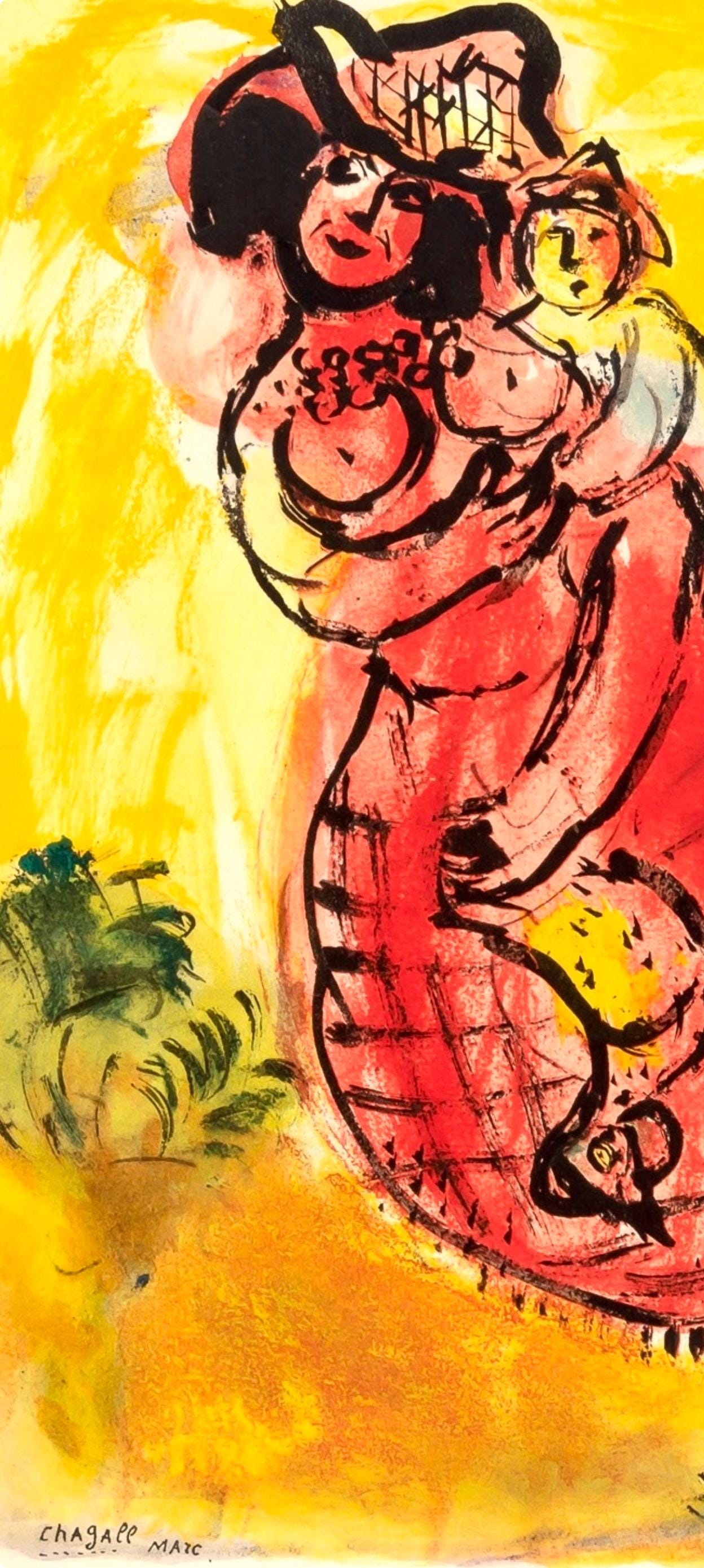 Marc Chagall, Composition, Couleur Amour, Lithograph