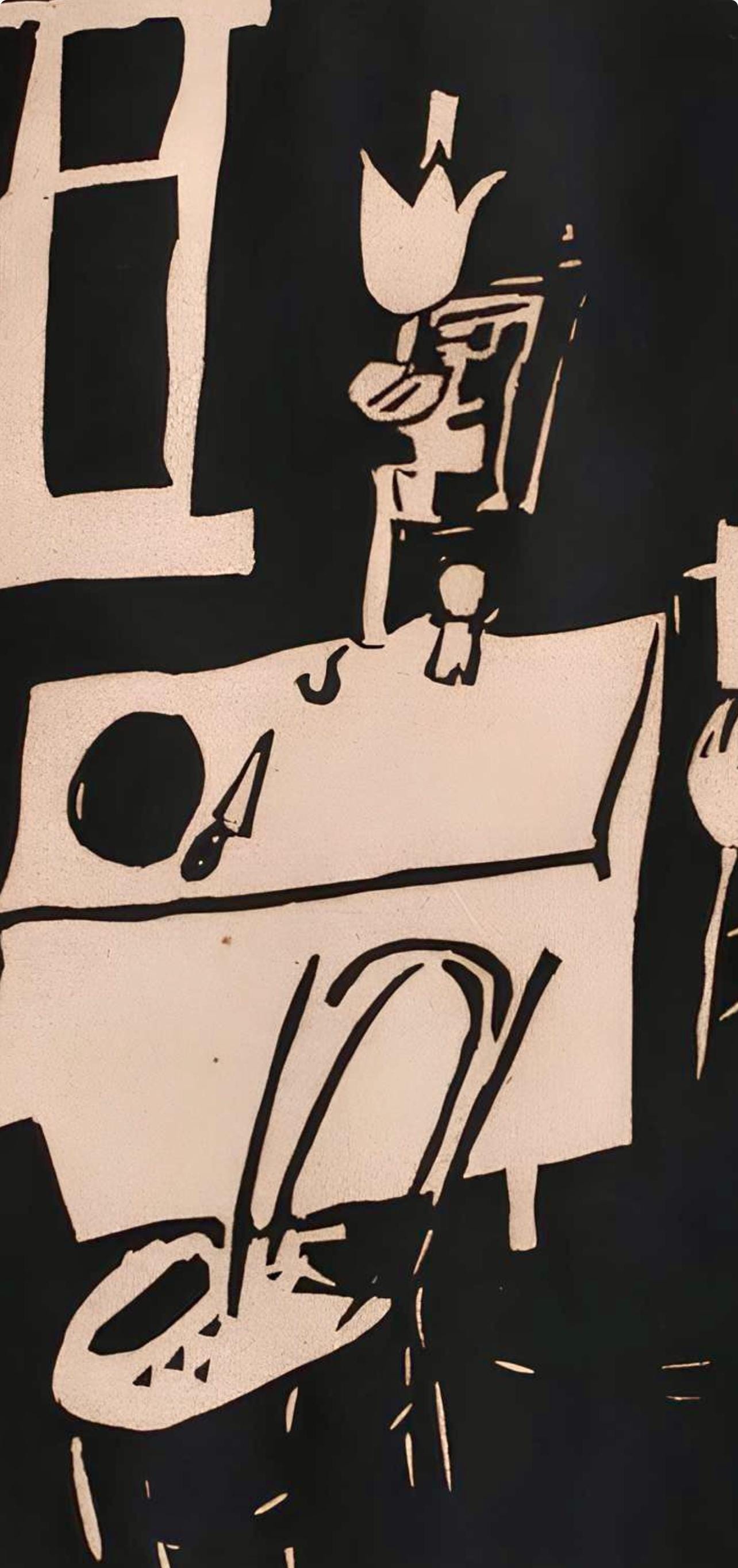 Jean Pougny, Composition, Pougny, Dix Linogravures Originales, 1914-1920, Linocut