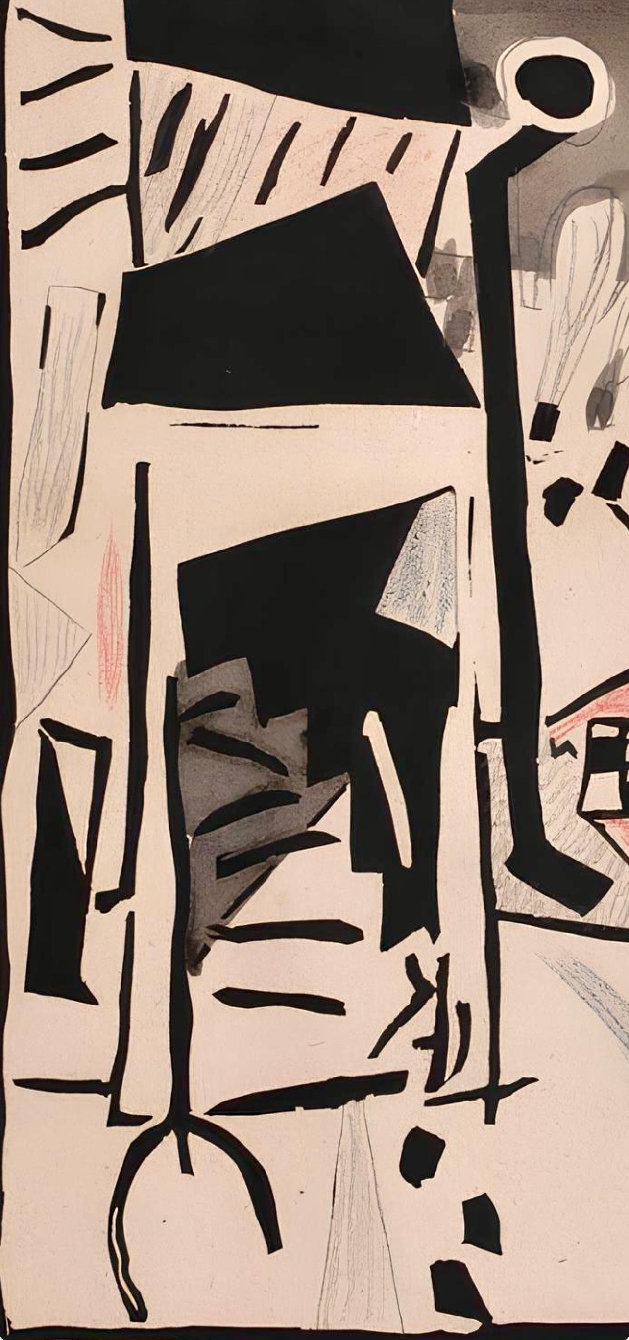 Jean Pougny, Composition, Pougny, Dix Linogravures Originales, 1914-1920, Linocut