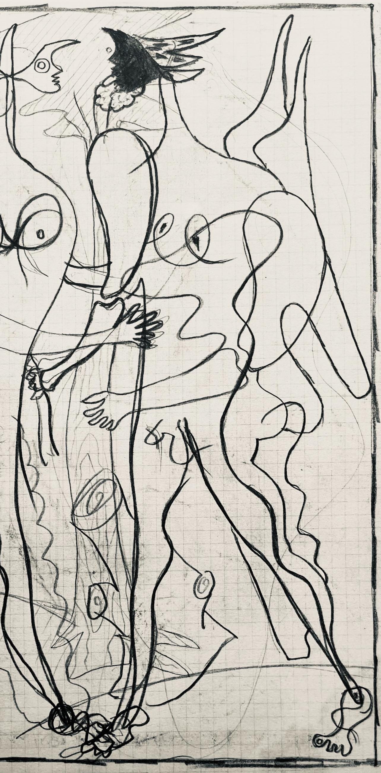 Georges Braque, Composition (Vallier 23), Hesiode, Thogonie, Derrire Le Miroir, Lithograph