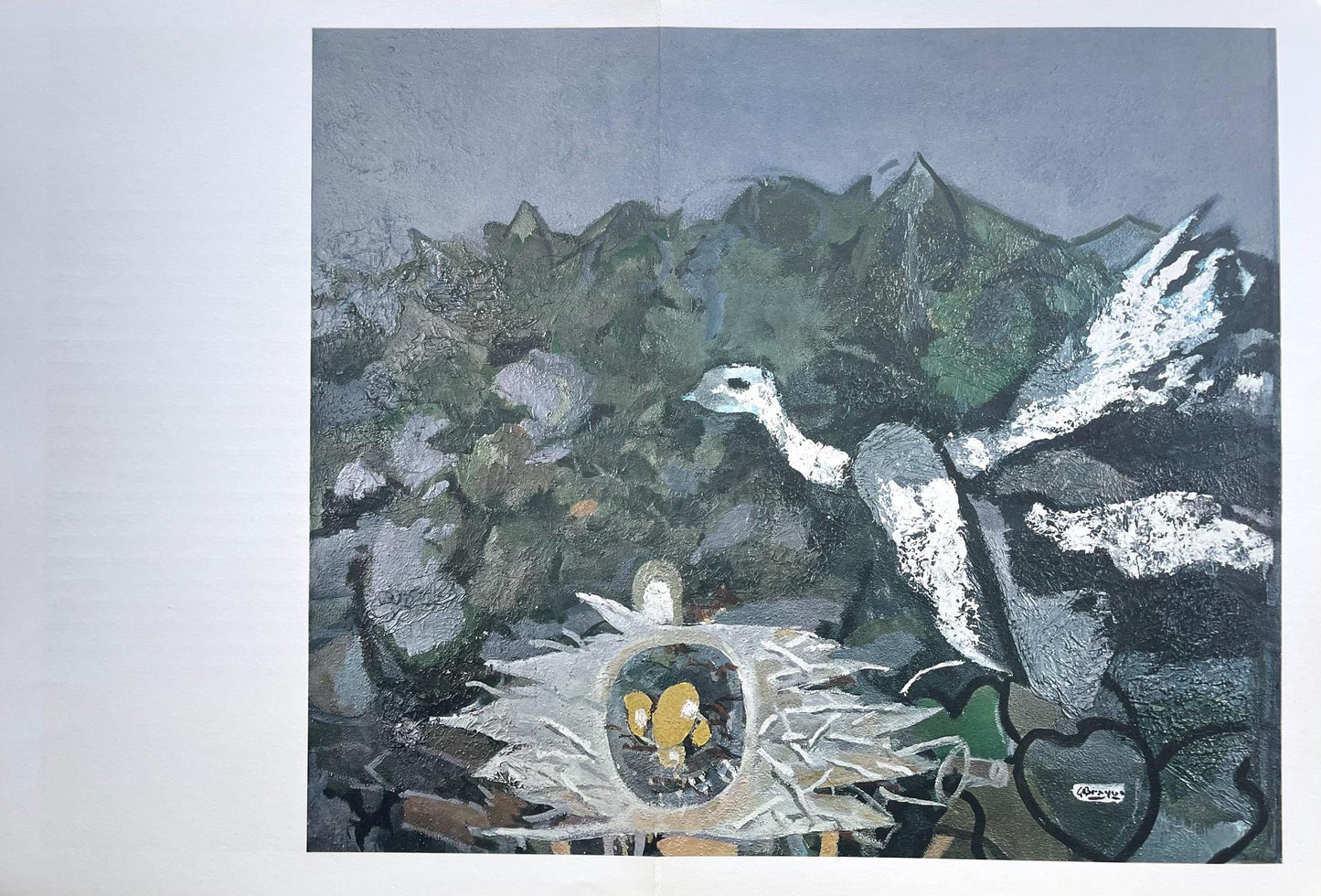 Georges Braque, Le Nid Dans Le Feuillage, Lhommage Georges Braque, Derrire Le Miroir, Lithograph