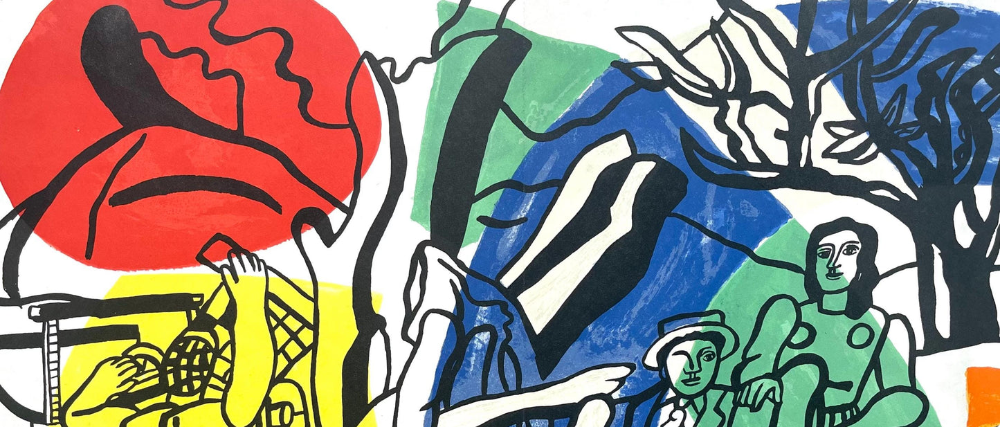 Fernand Lger, La Partie De Campagne, Derrire Le Miroir, Lithograph