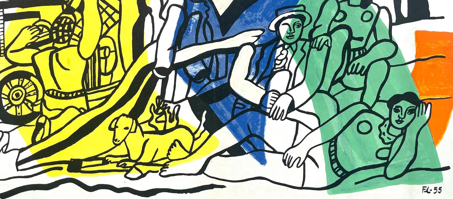 Fernand Lger, La Partie De Campagne, Derrire Le Miroir, Lithograph