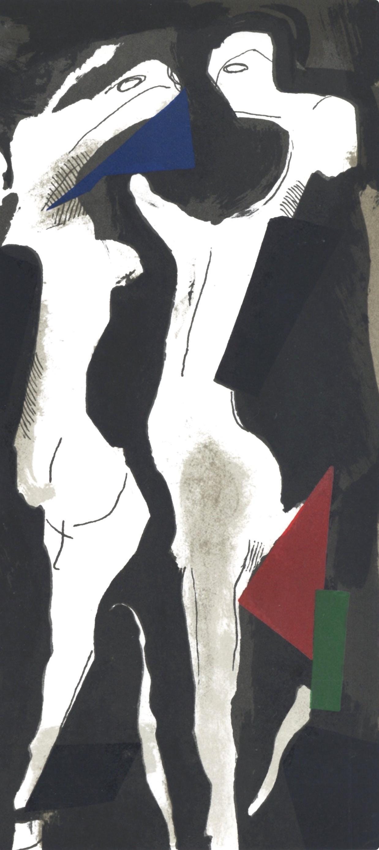 Marino Marini, Composition (Guastalla/Schulz-Hoffman, L-R), Xxe Sicle, Lithograph