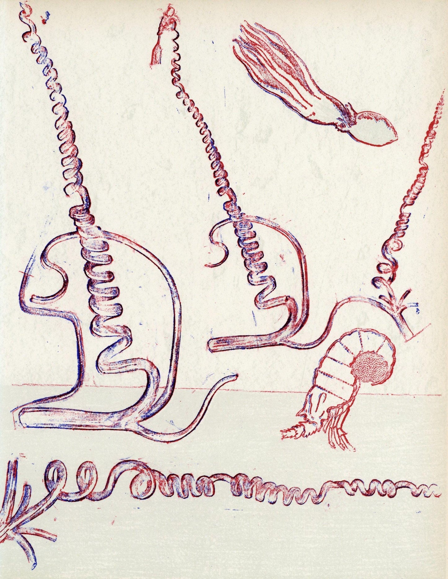 Max Ernst, Composition (Spies/Leppien 252), Xxe Sicle, Lithograph