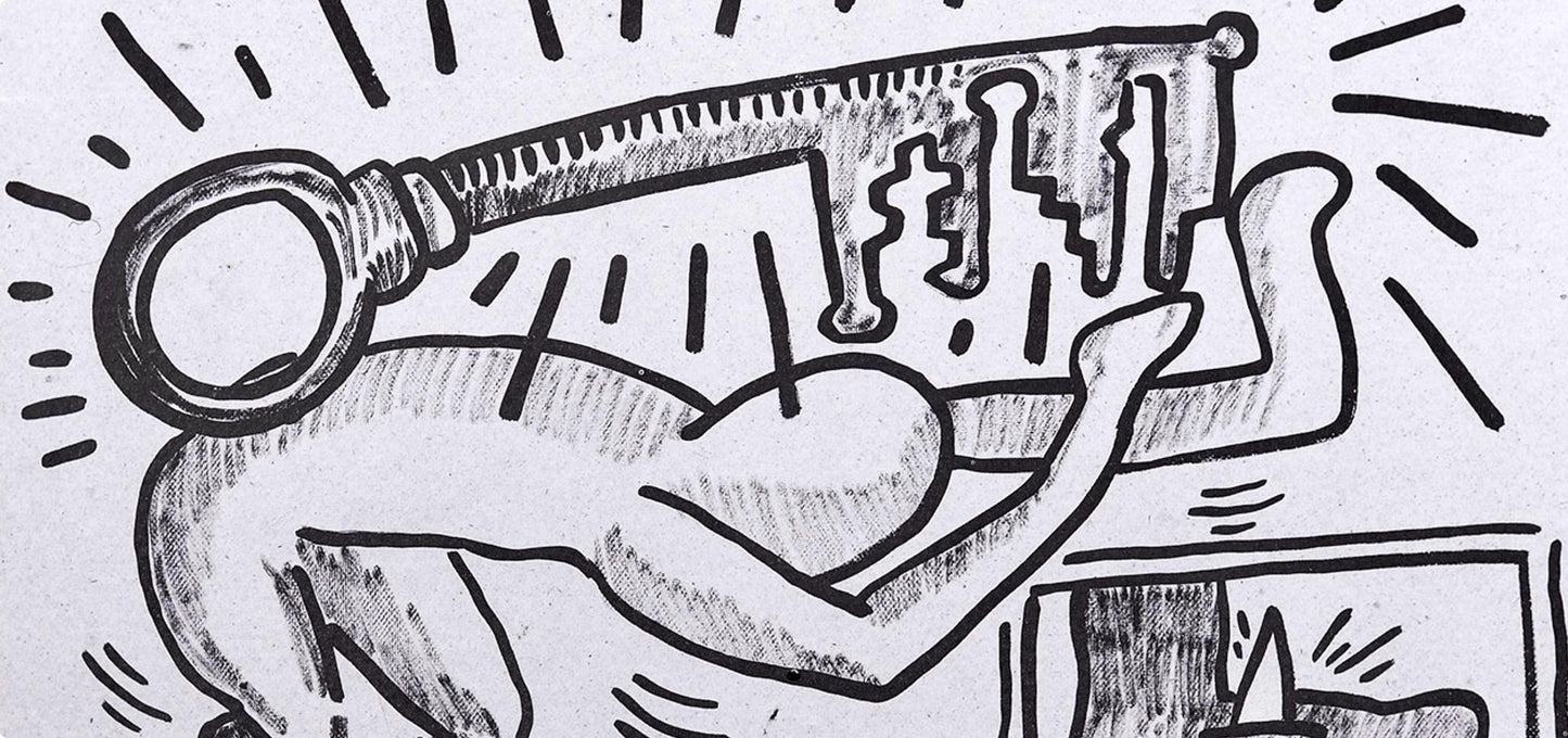 Keith Haring, Composition, Against All Odds, Lithograph