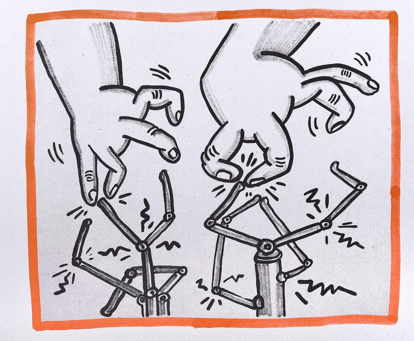 Keith Haring, Composition, Against All Odds, Lithograph