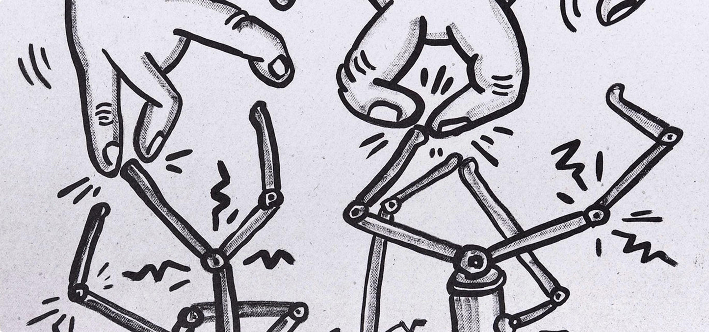 Keith Haring, Composition, Against All Odds, Lithograph