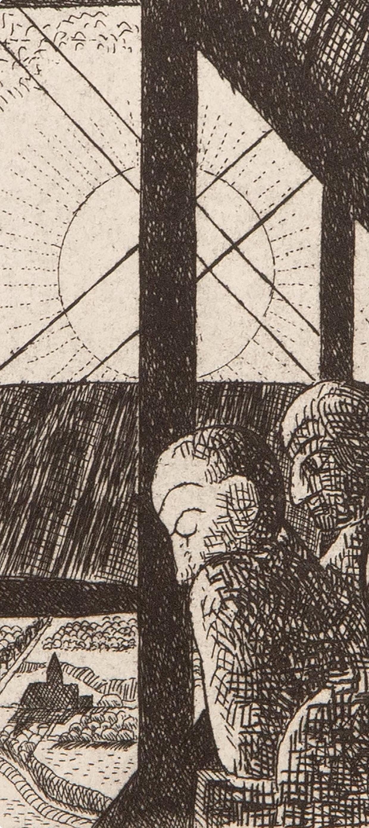 Marcel Gromaire, Composition, Vers Un Monde Volage, Etching
