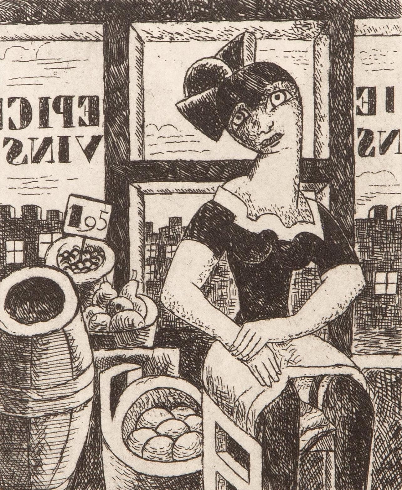 Marcel Gromaire, Composition, Vers Un Monde Volage, Etching
