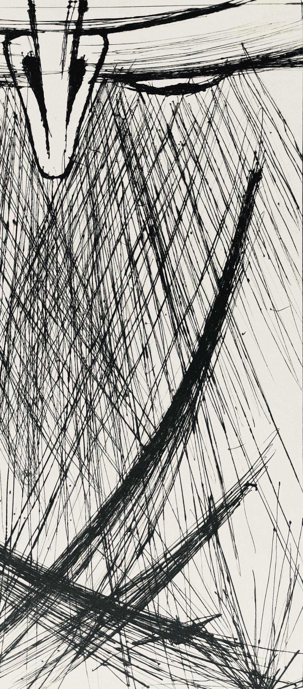 Bernard Buffet, Composition (Reinz 208-222), Voyages Fantastiques, Etching