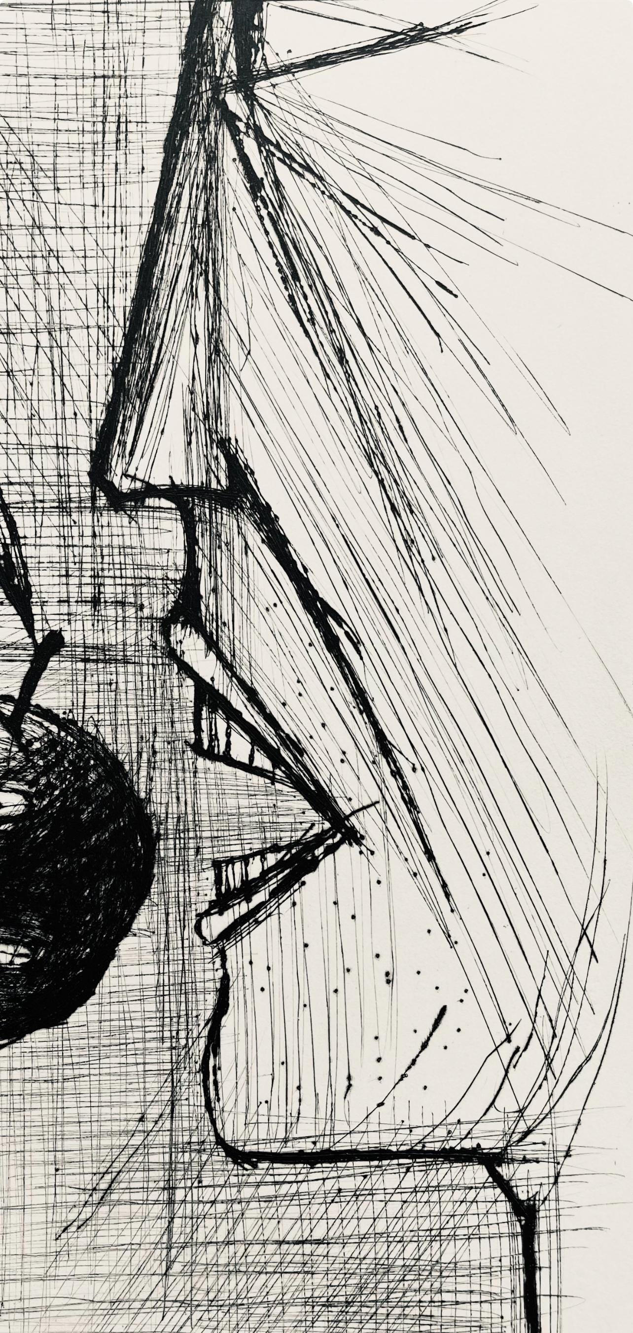 Bernard Buffet, Composition (Reinz 208-222), Voyages Fantastiques, Etching
