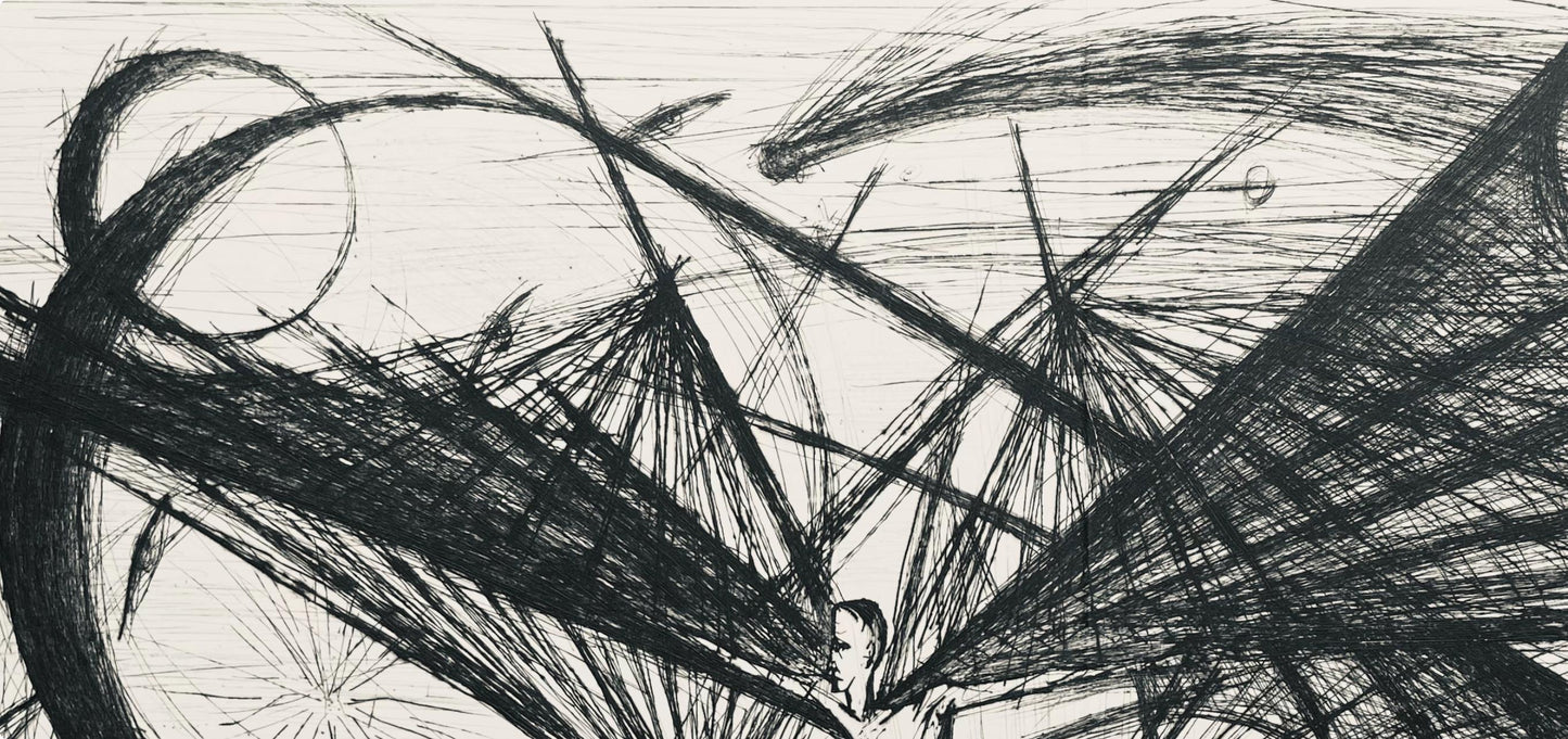 Bernard Buffet, Composition (Reinz 208-222), Voyages Fantastiques, Etching