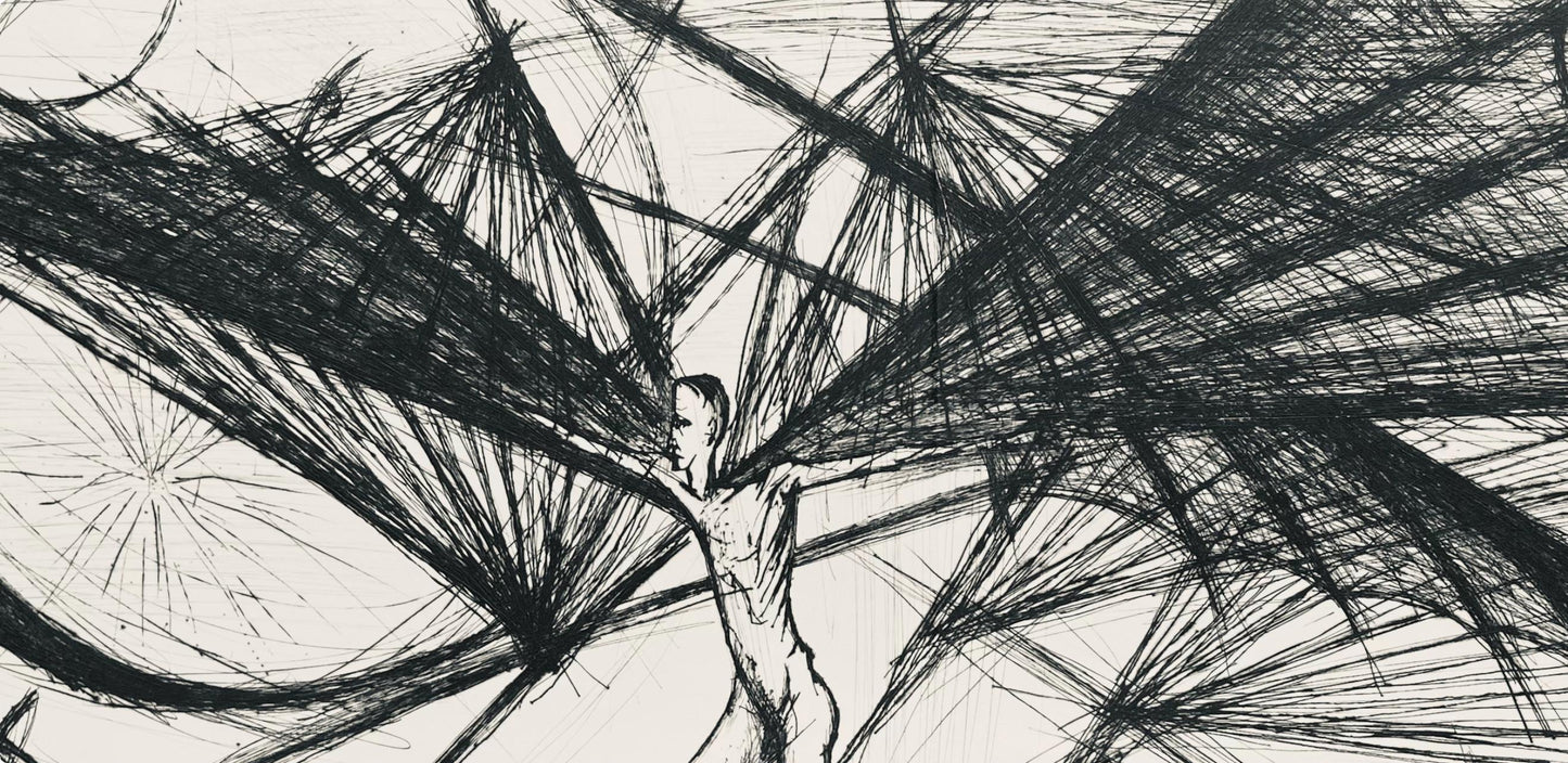Bernard Buffet, Composition (Reinz 208-222), Voyages Fantastiques, Etching