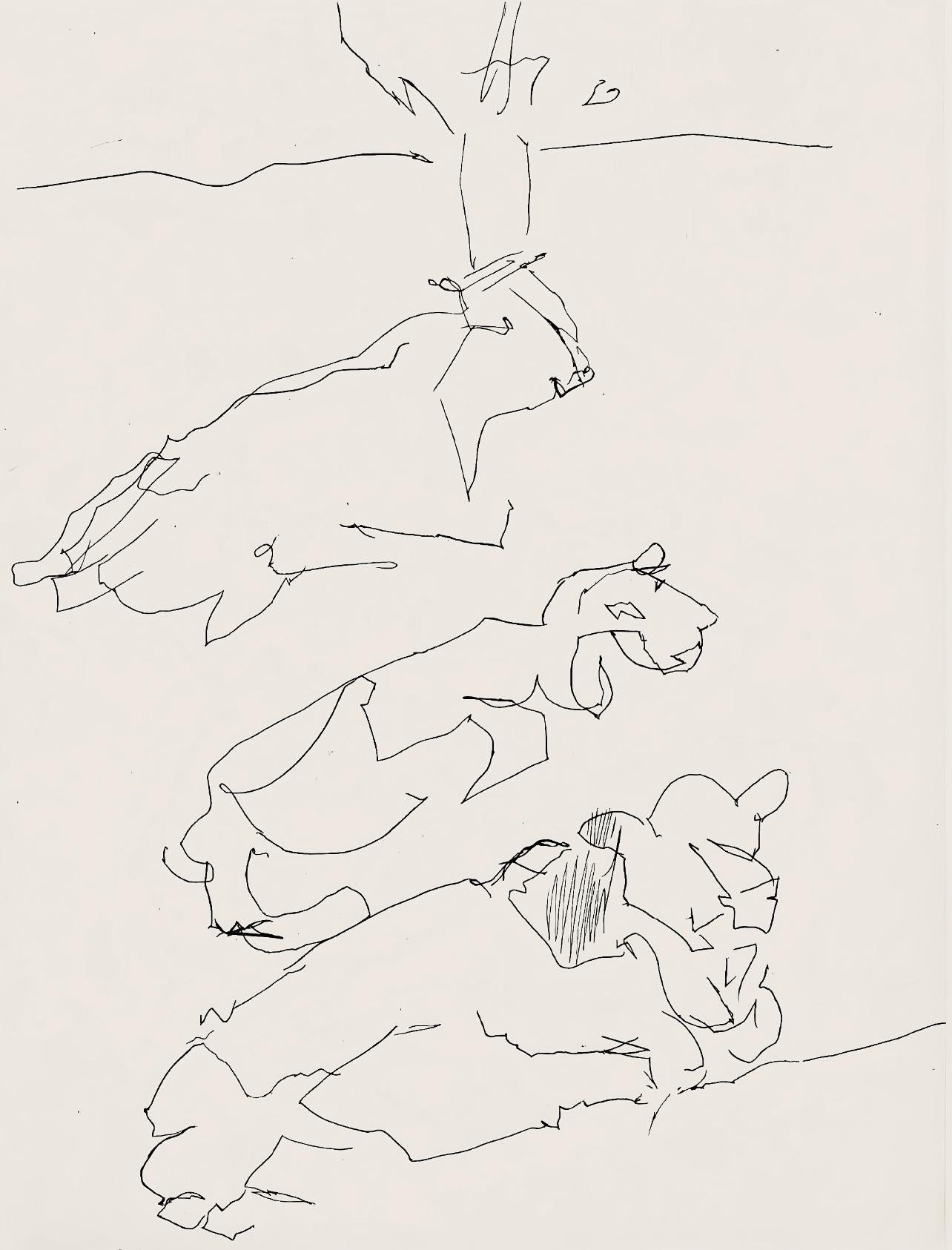 Jacques Villon, Composition (Ginestet/Pouillon 42-64), Hsiode, Les Travaux Et Les Jours, Etching