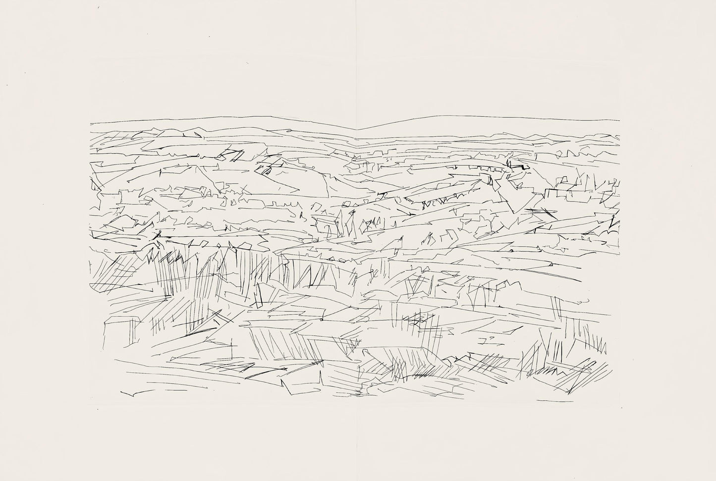Jacques Villon, Composition (Ginestet/Pouillon 42-64), Hsiode, Les Travaux Et Les Jours, Etching