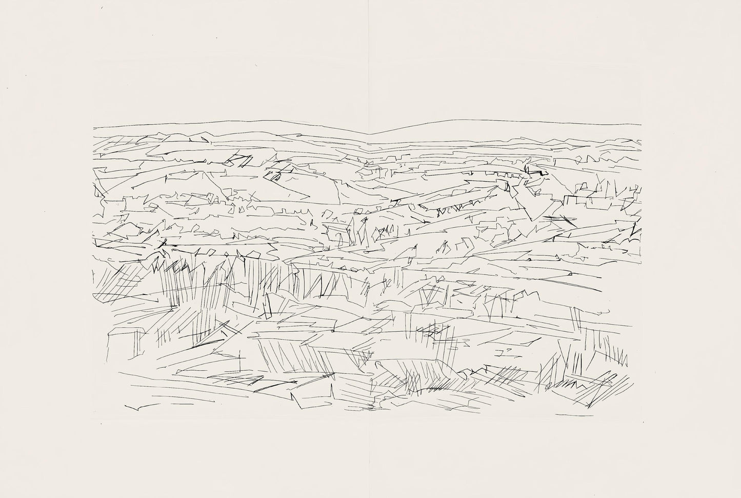 Jacques Villon, Composition (Ginestet/Pouillon 42-64), Hsiode, Les Travaux Et Les Jours, Etching
