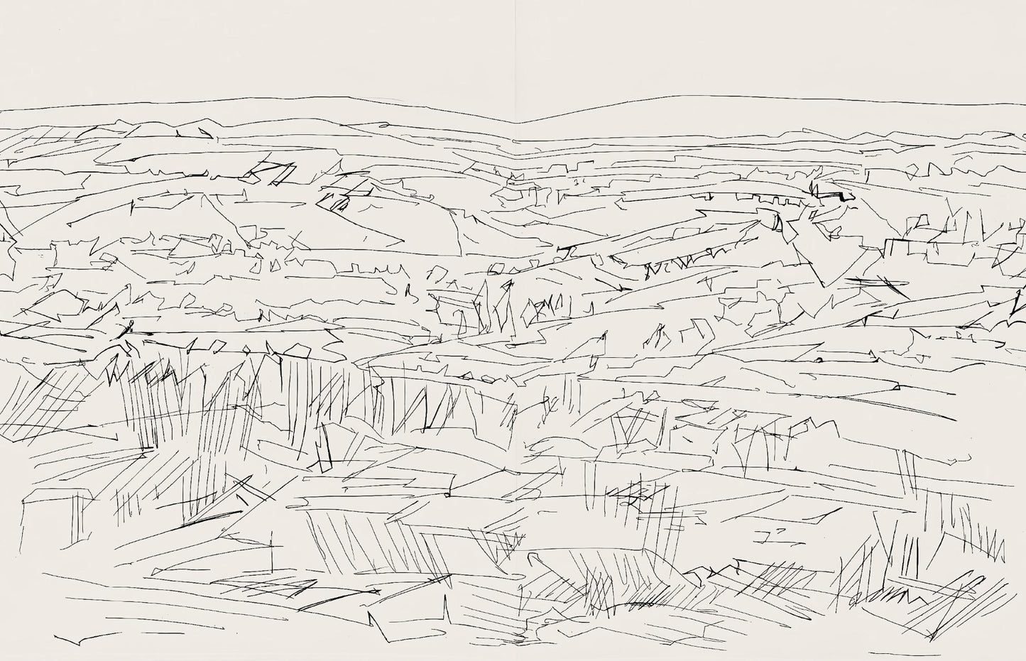 Jacques Villon, Composition (Ginestet/Pouillon 42-64), Hsiode, Les Travaux Et Les Jours, Etching
