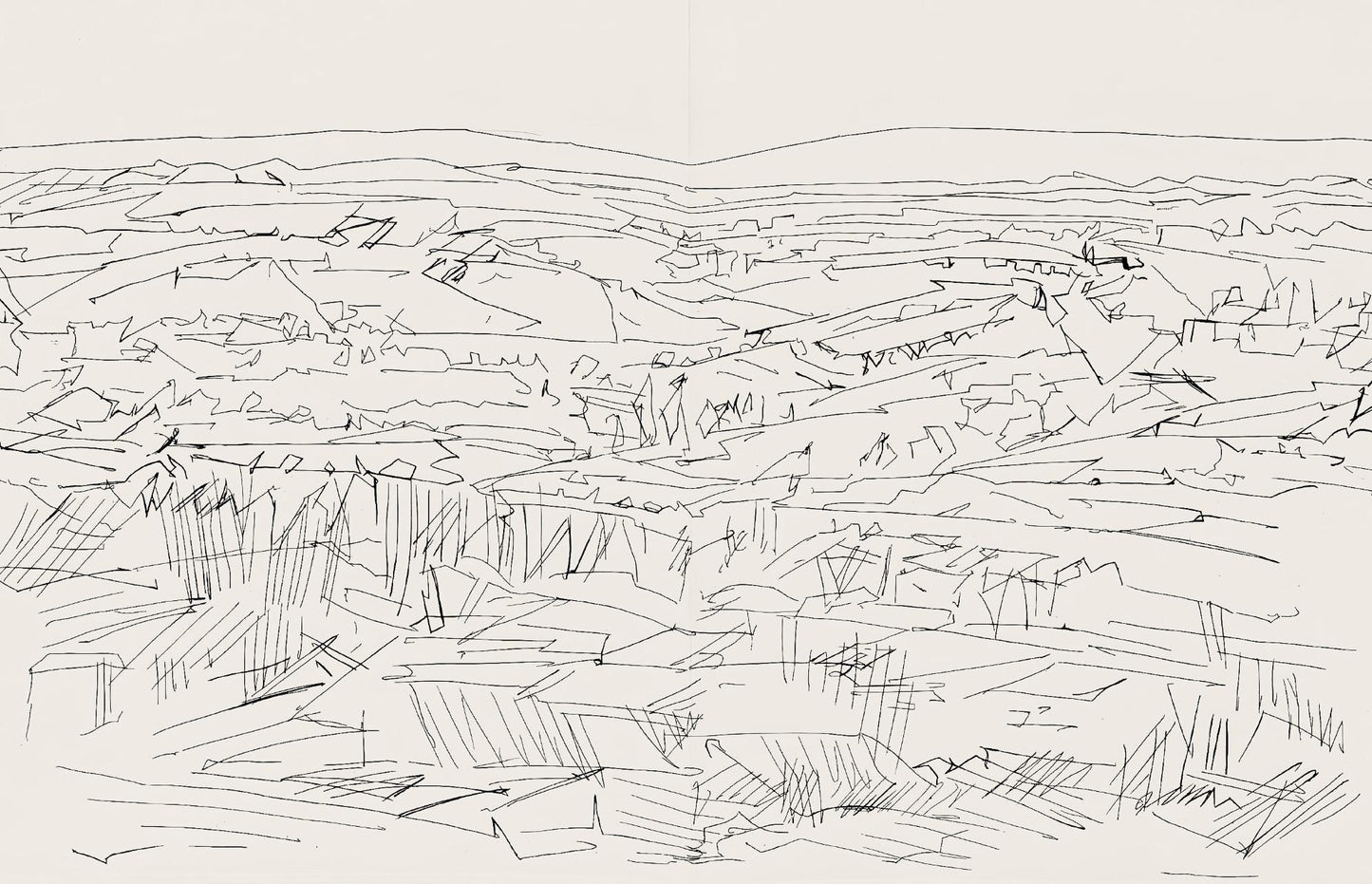 Jacques Villon, Composition (Ginestet/Pouillon 42-64), Hsiode, Les Travaux Et Les Jours, Etching