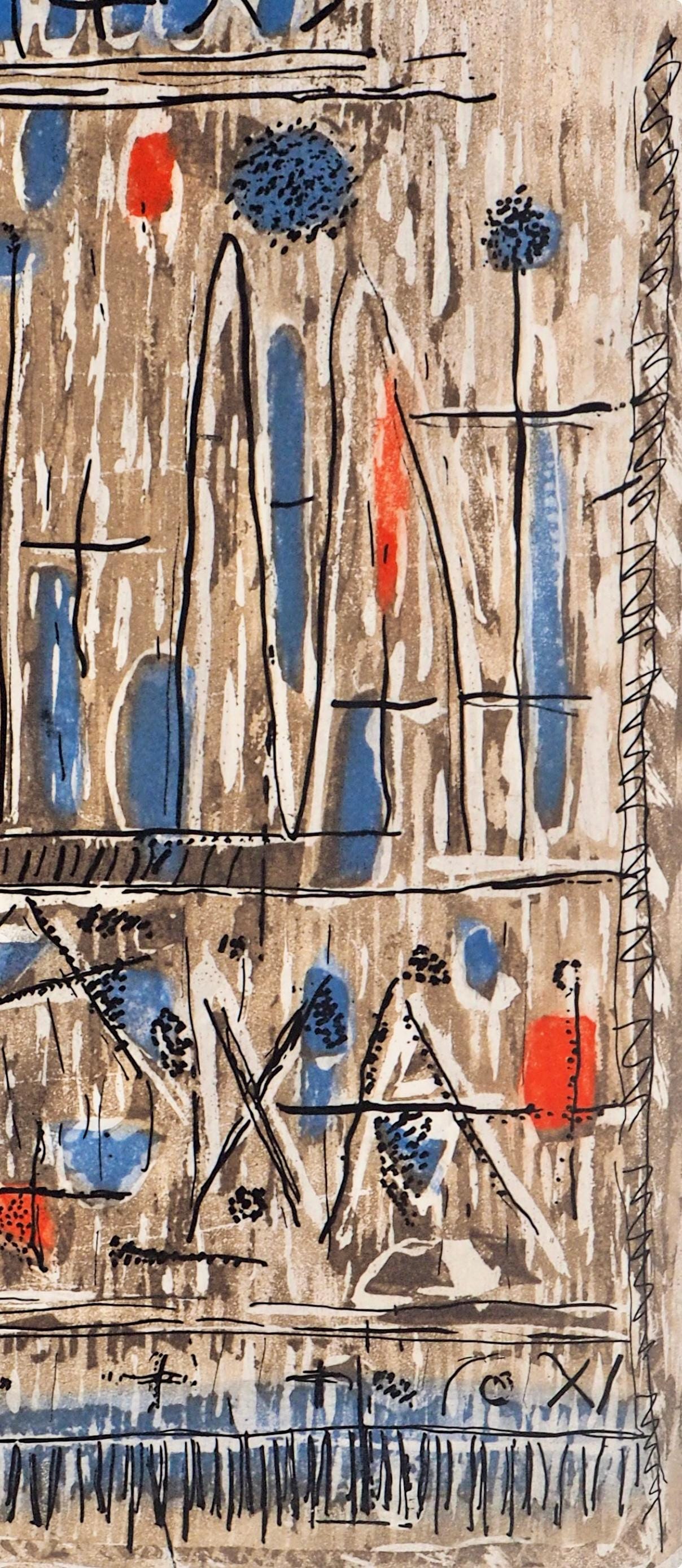 Roger Bissire, Centro, Paroles Peintes I, Etching