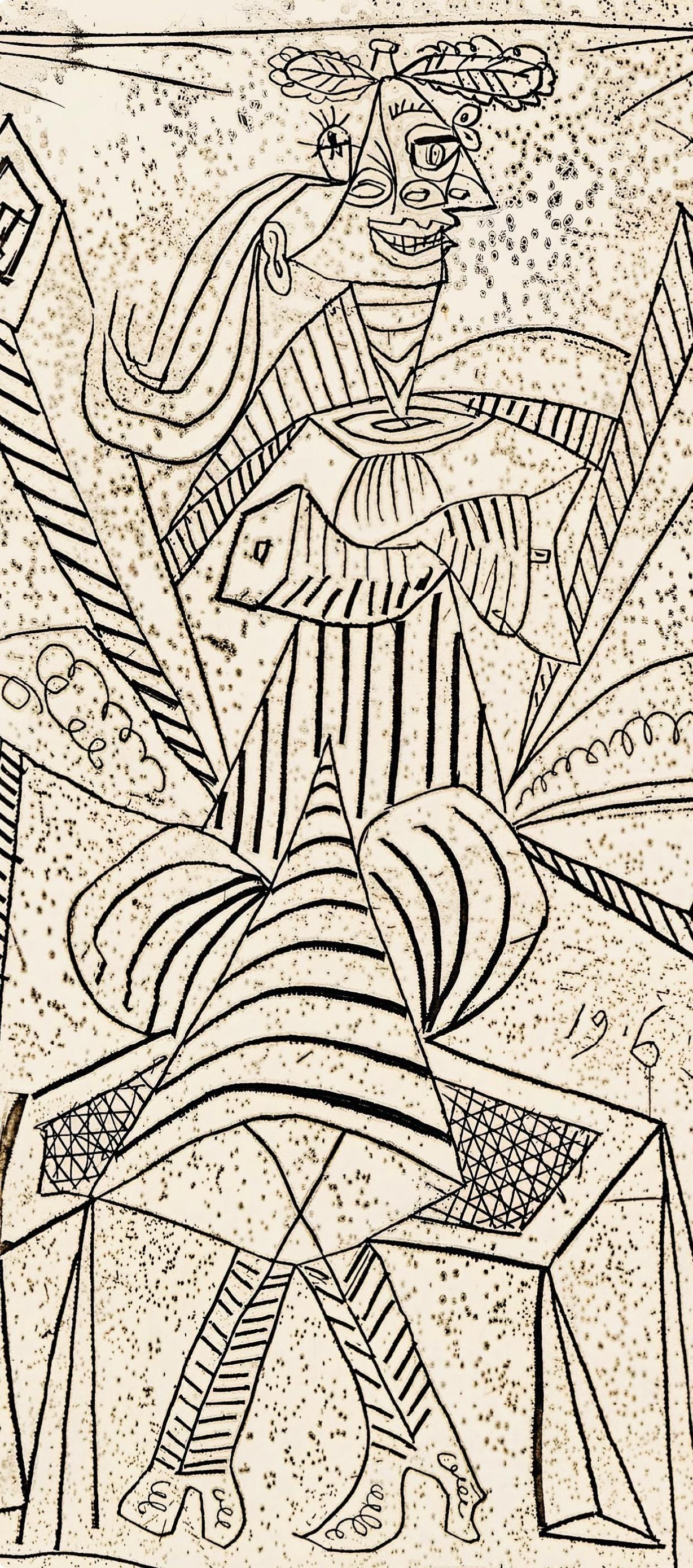 Pablo Picasso, Composition (Cramer 30; Horodisch D14; Bloch 307; Matarasso 28), Lithograph