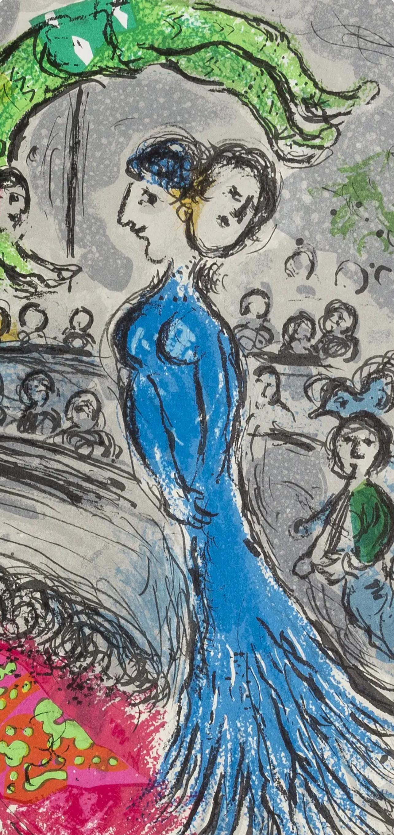Marc Chagall, Composition (Cramer 110; Mourlot 945), Derrire Le Miroir, Lithograph