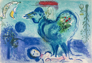 Marc Chagall, Composition (Cramer 36; Mourlot 208), Derrire Le Miroir, Lithograph