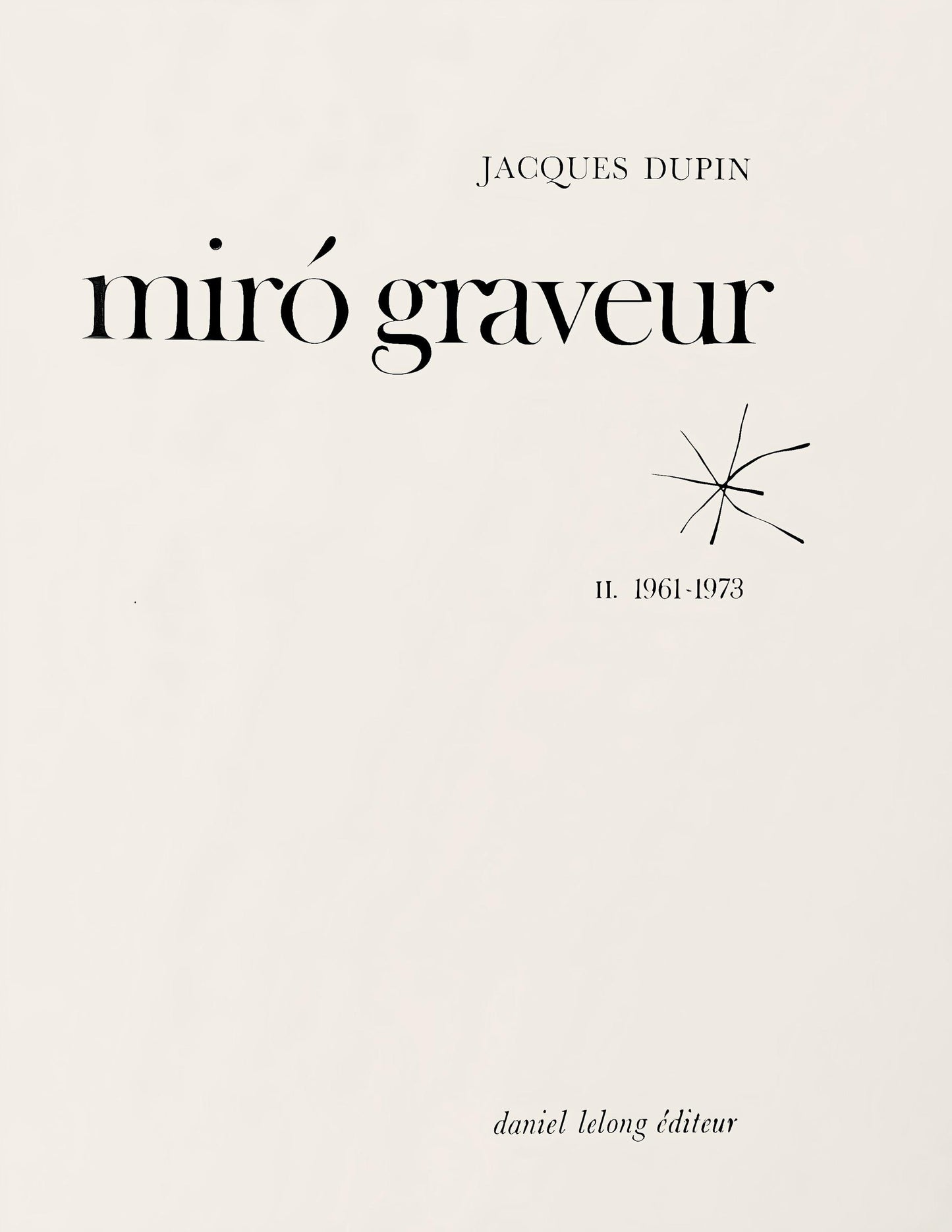 Joan Mir, Composition (Dupin 1292), Mir Graveur, Woodcut