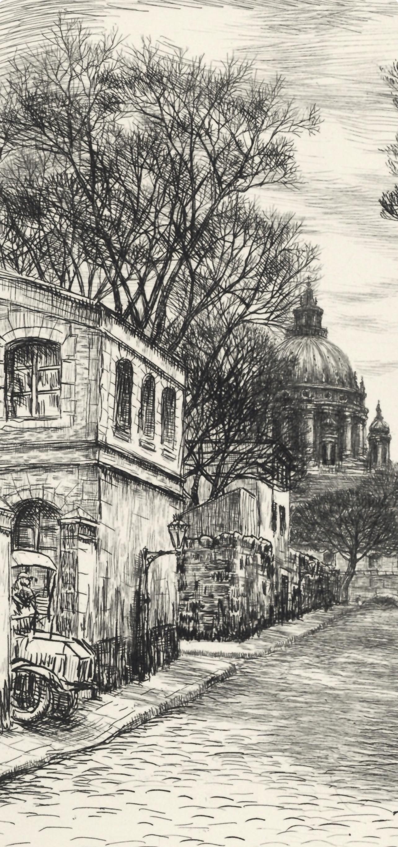 Jean Frlaut, De La Sante Aux Gobelins, A La Gloire Paris, Etching