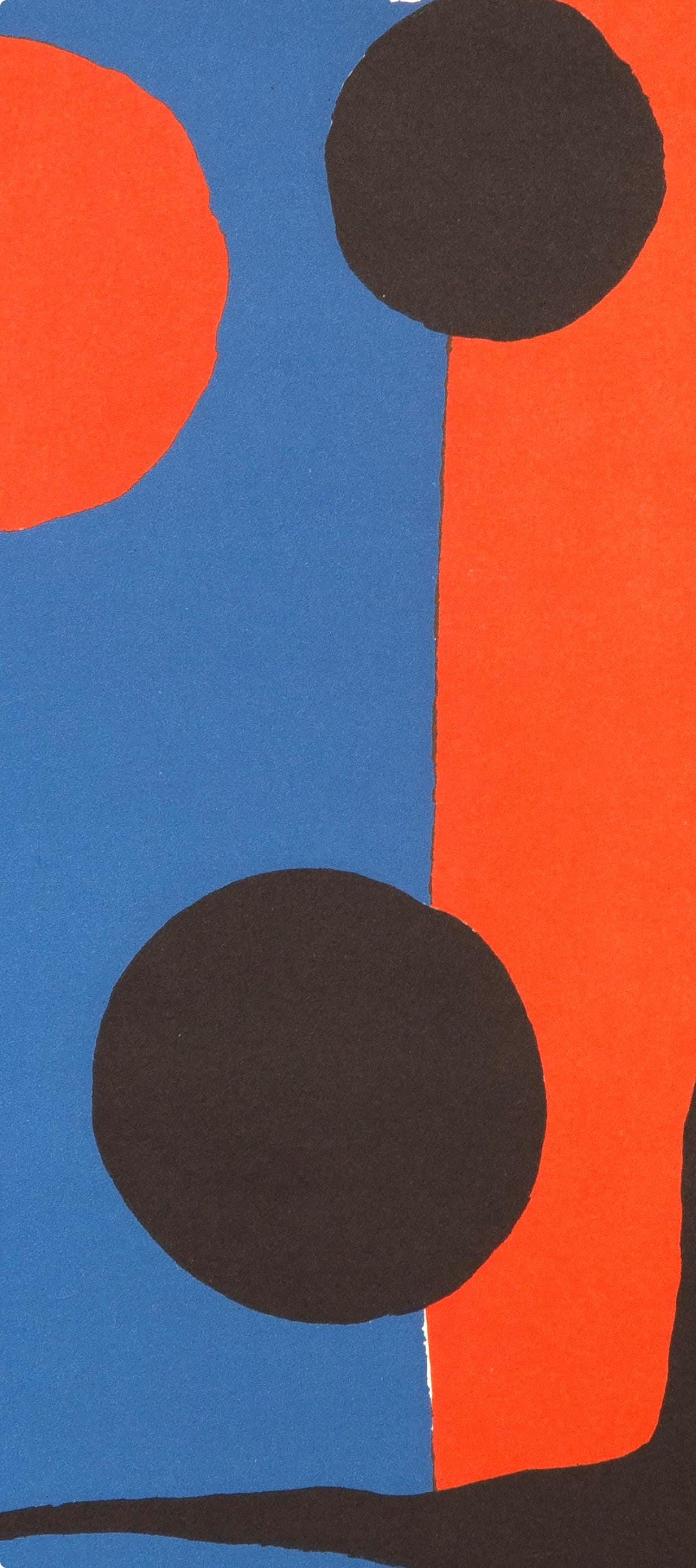 Alexander Calder, Composition, Derrire Le Miroir, Lithograph