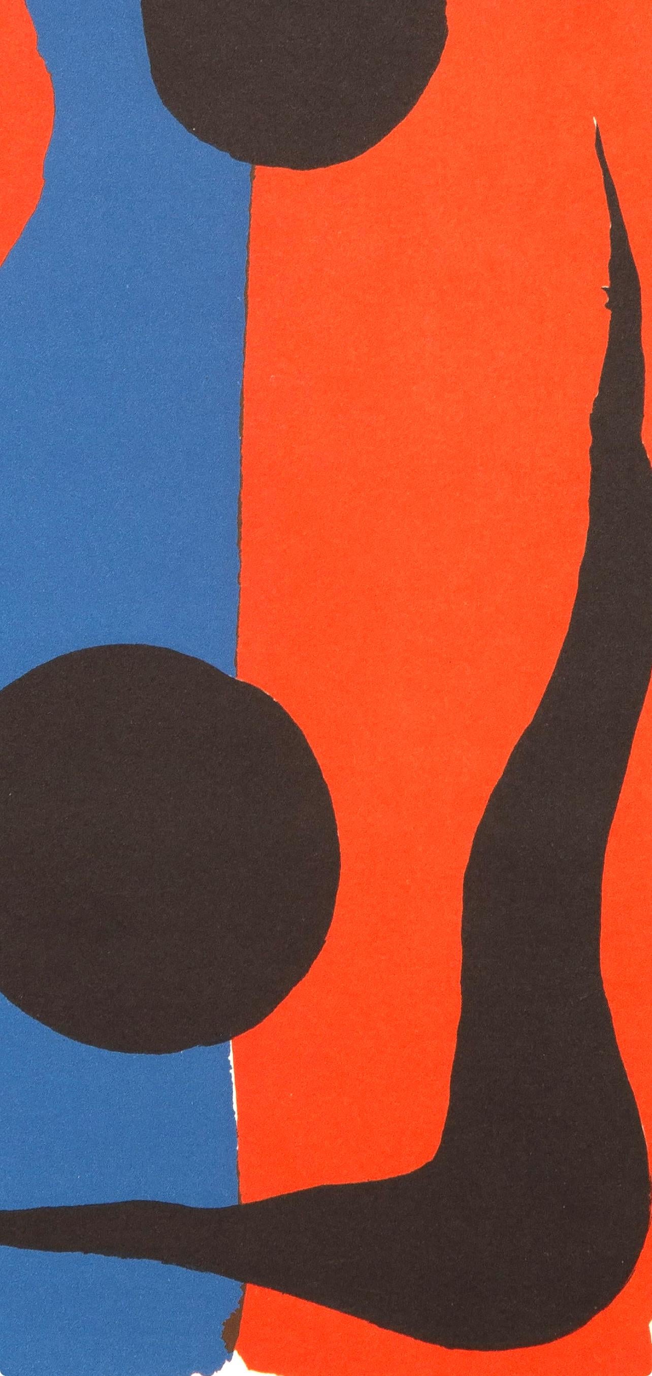 Alexander Calder, Composition, Derrire Le Miroir, Lithograph