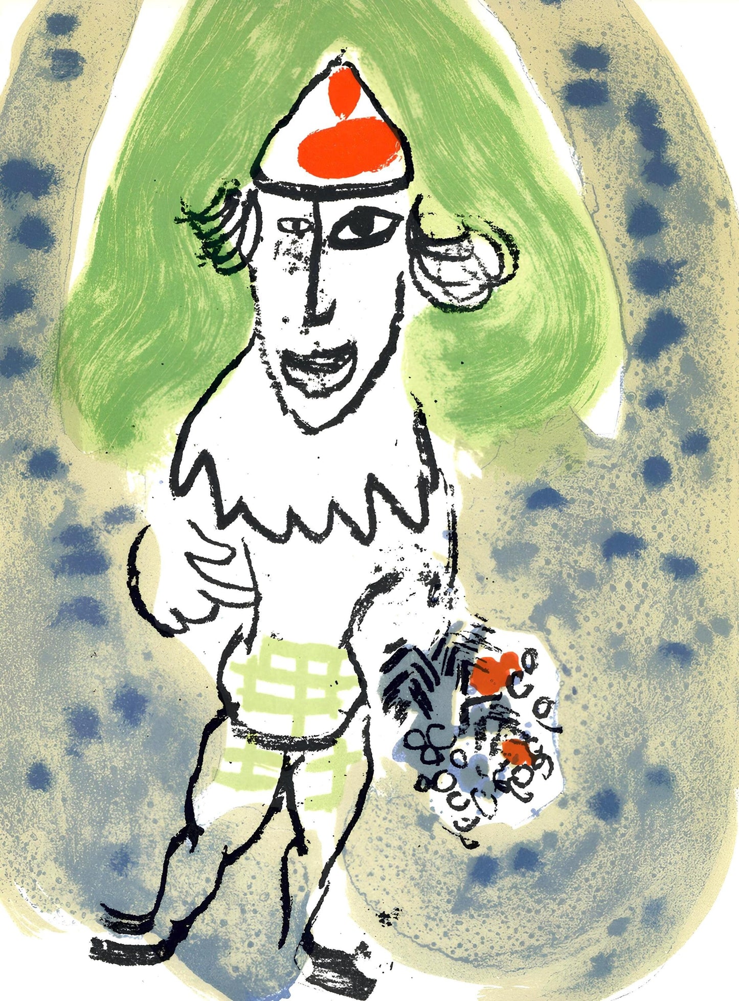 Marc Chagall, Composition (Mourlot 468), Derrire Le Miroir, Lithograph