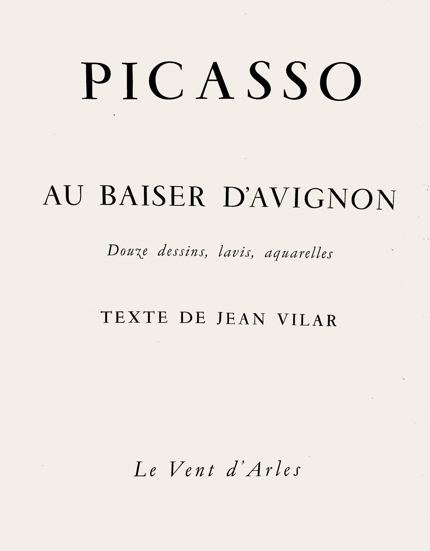 Pablo Picasso, Composition (Orozco 193-204), Au Baiser D'Avignon, Lithograph