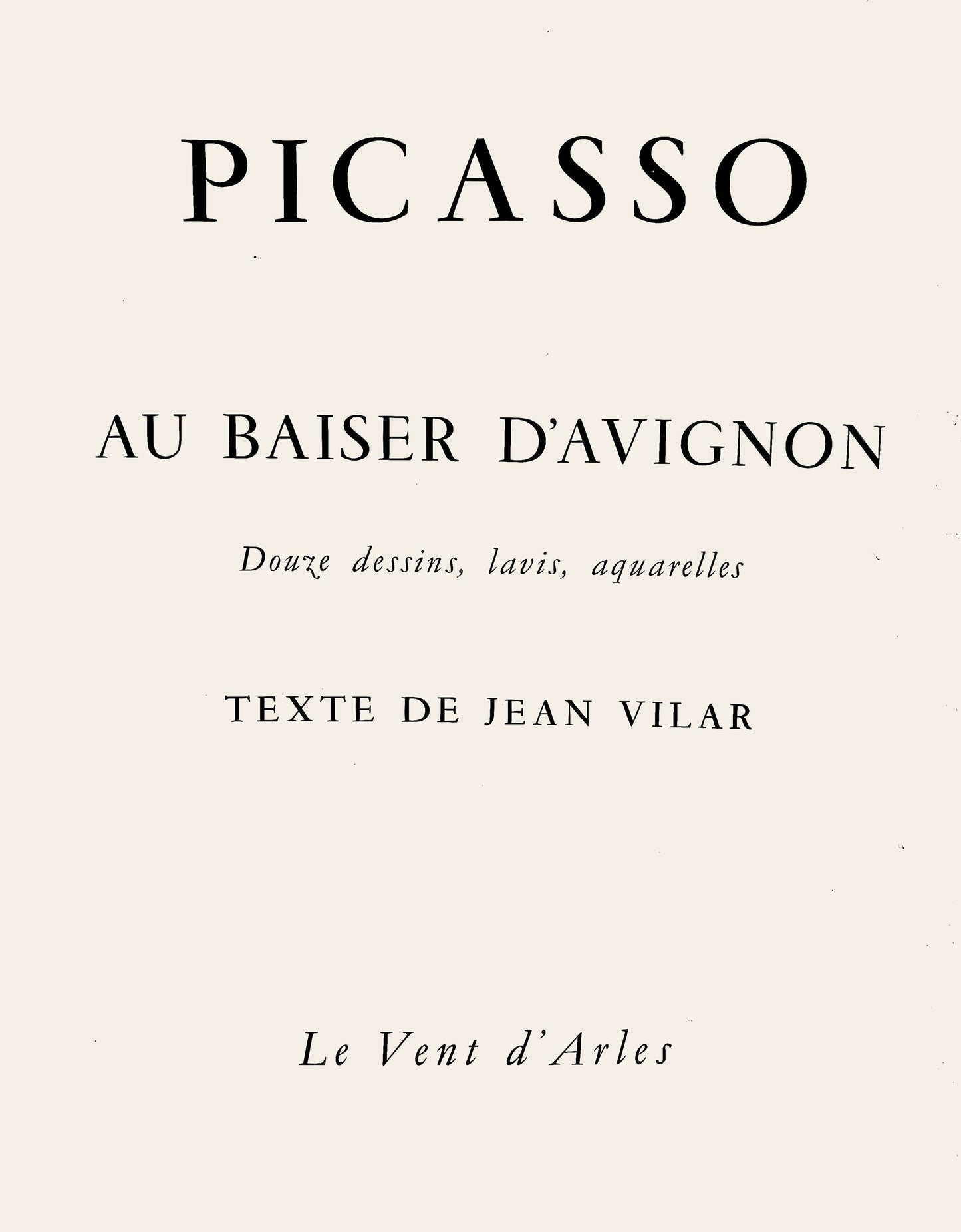 Pablo Picasso, Composition (Orozco 193-204), Au Baiser D'Avignon, Lithograph