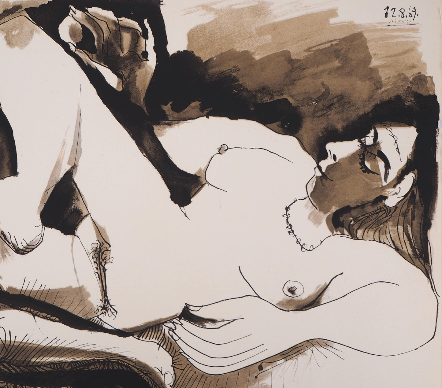 Pablo Picasso, Composition (Orozco 193-204), Au Baiser D'Avignon, Lithograph
