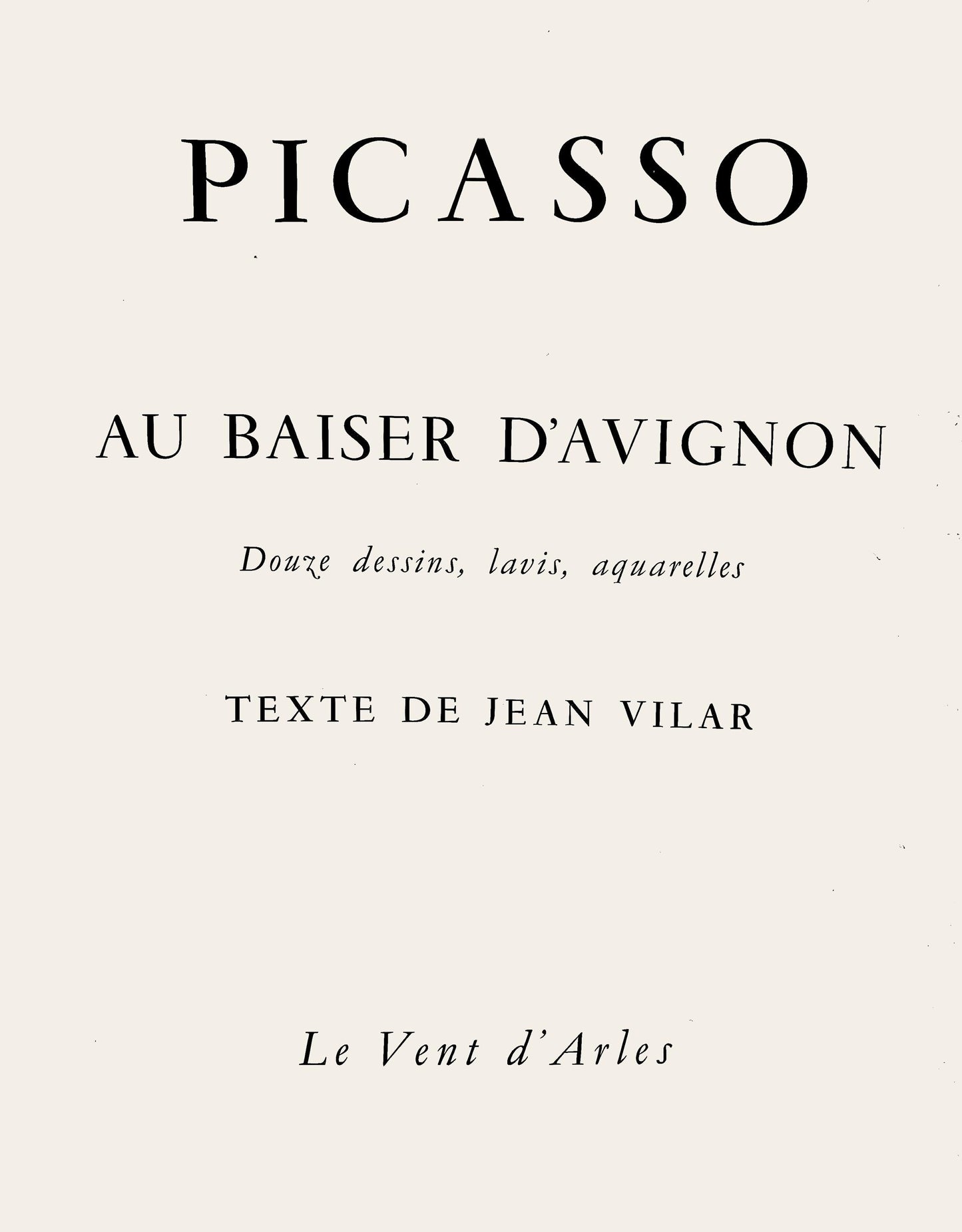 Pablo Picasso, Composition (Orozco 193-204), Au Baiser D'Avignon, Lithograph