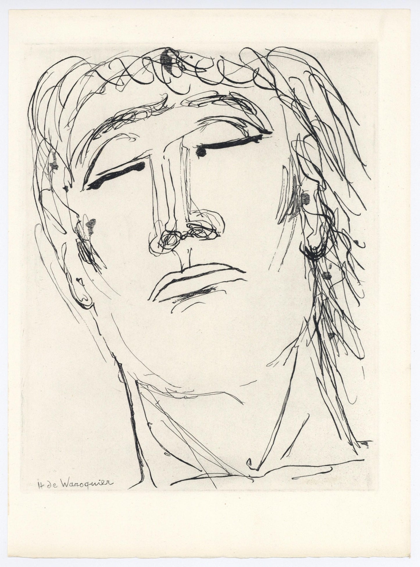 Henri De Waroquier, Composition, Alternance, Etching