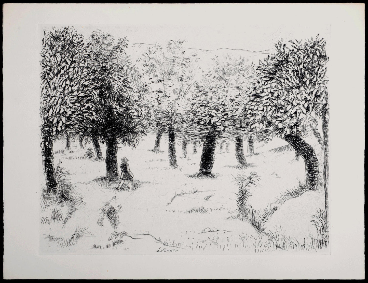 Robert Lotiron, Composition, Alternance, Etching